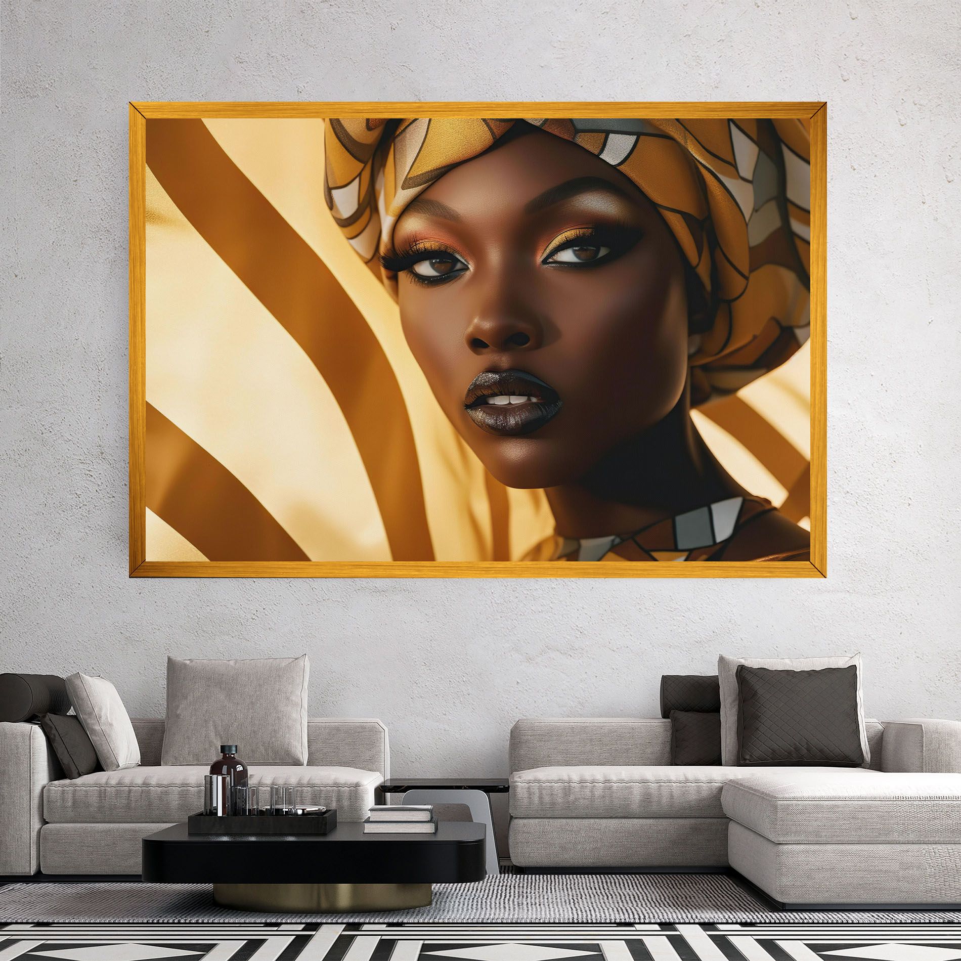 Fashion African Woman mockup 2