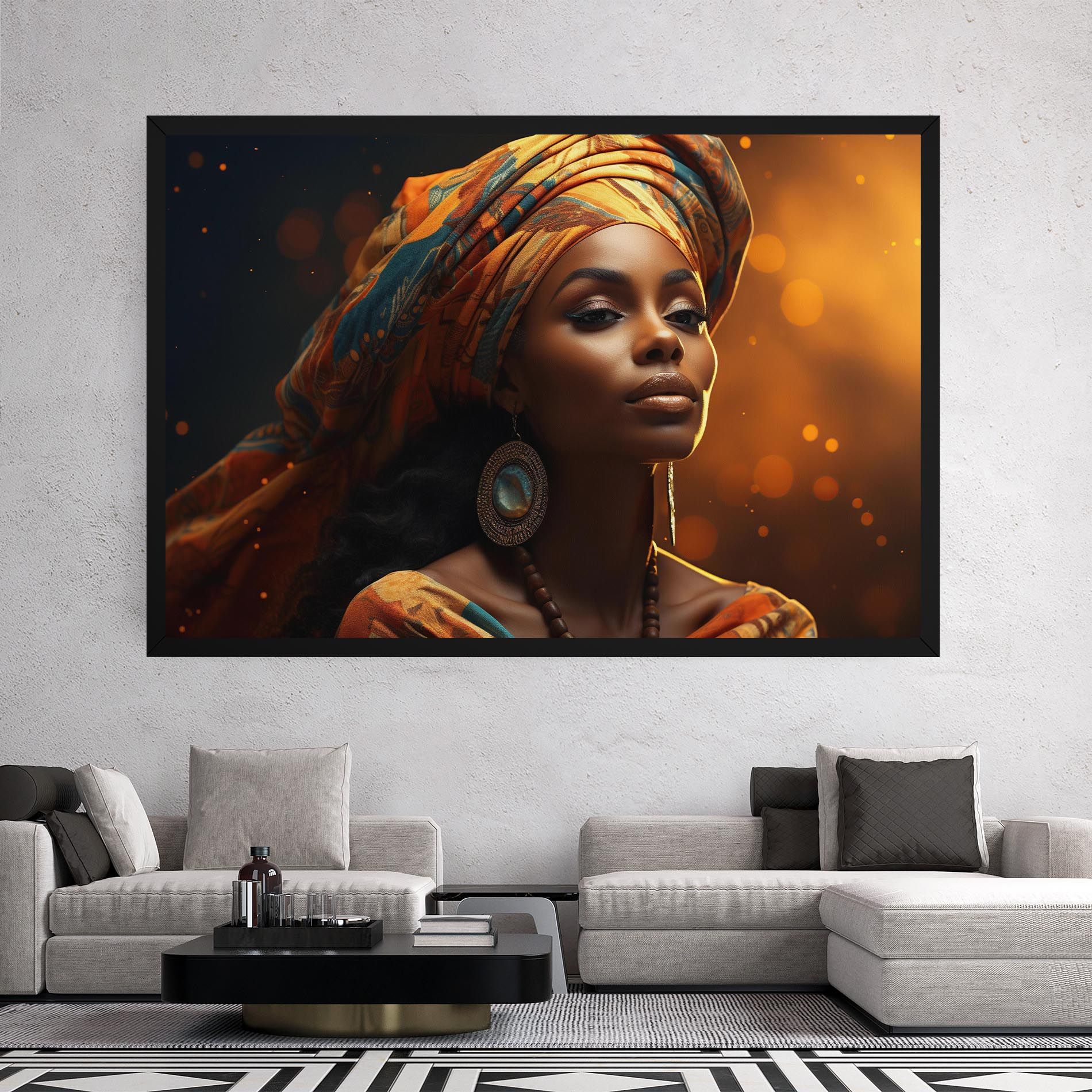 Fashion African Portrait mockup 2