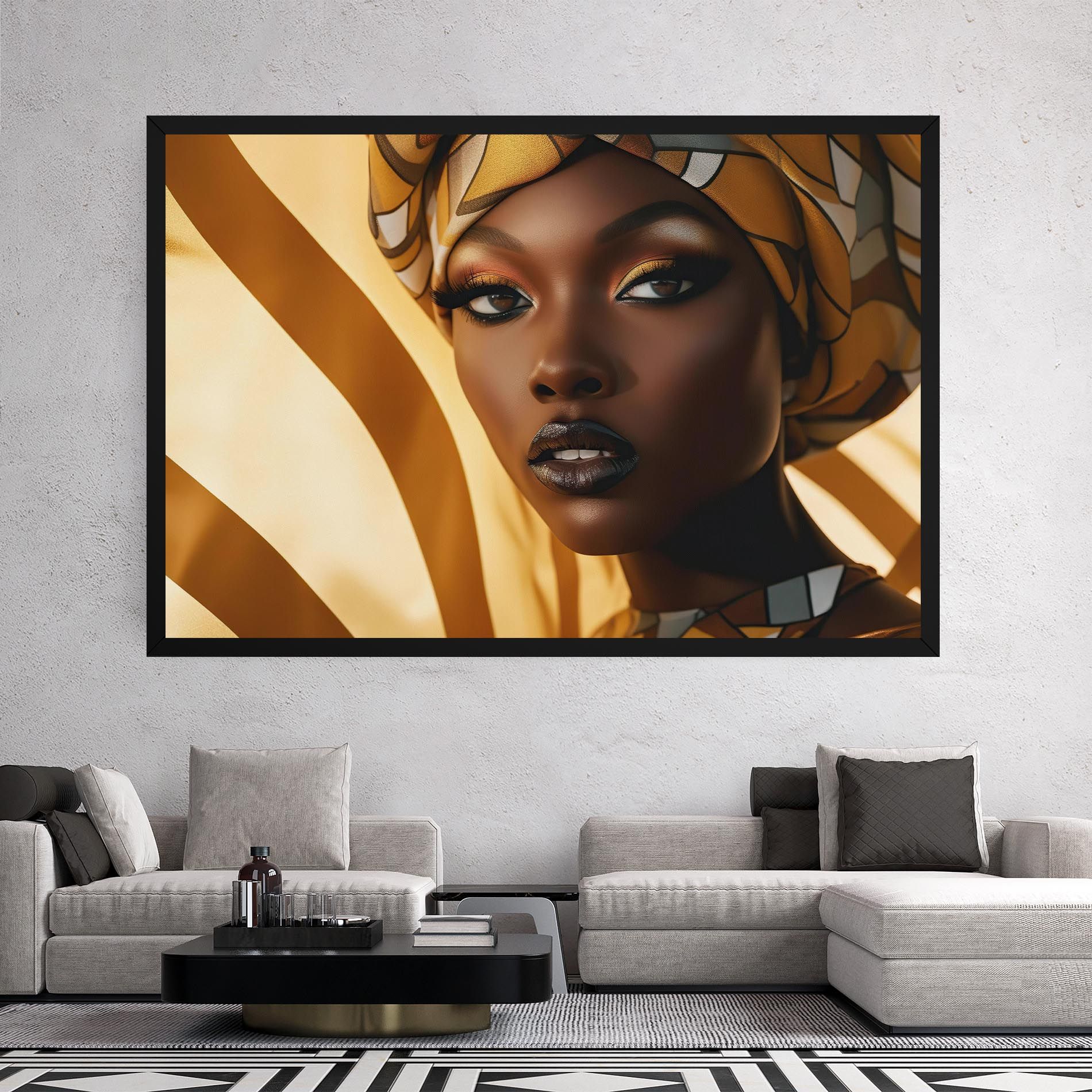 Fashion African Woman mockup 2