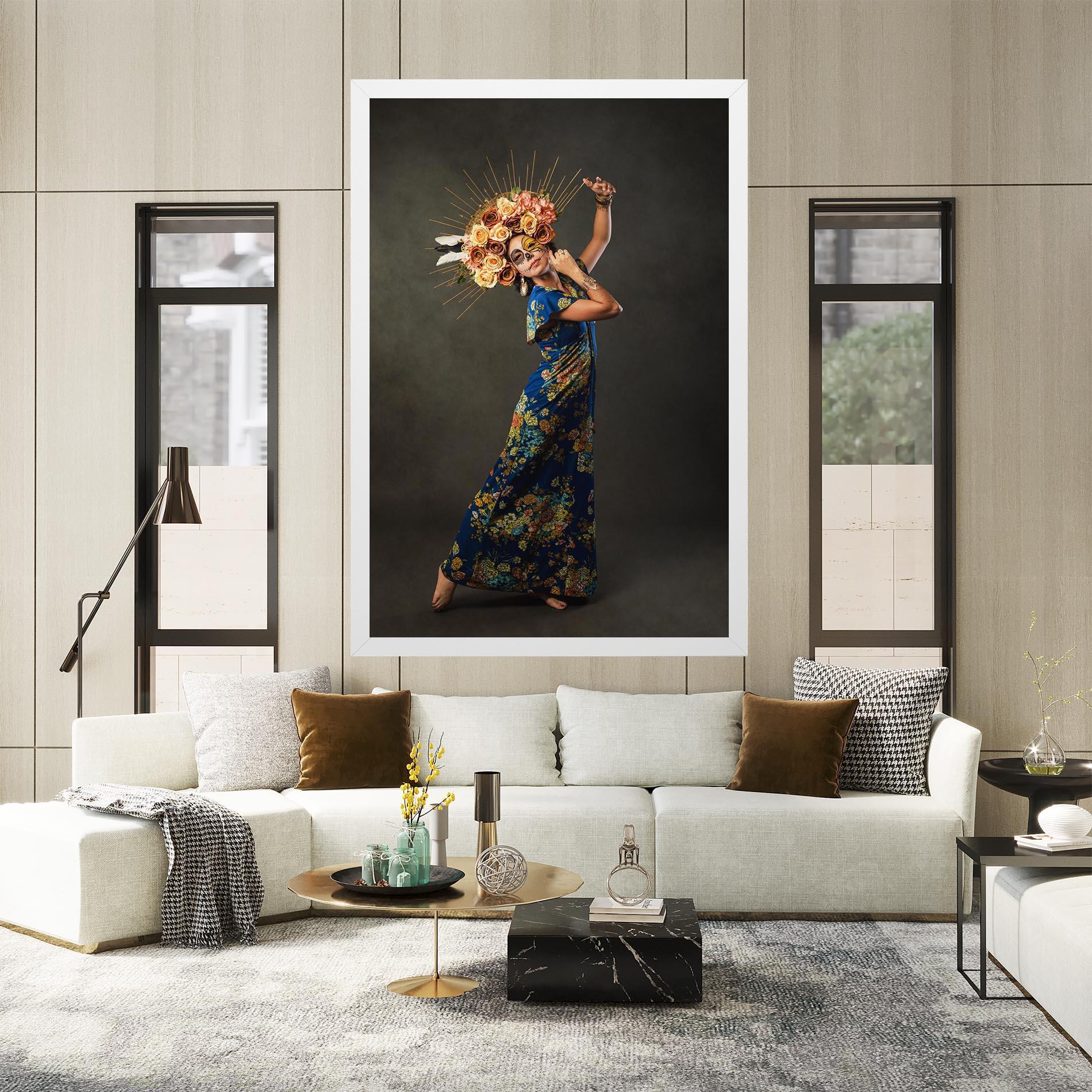 Картина на платно Sugar Skull Face mockup 2