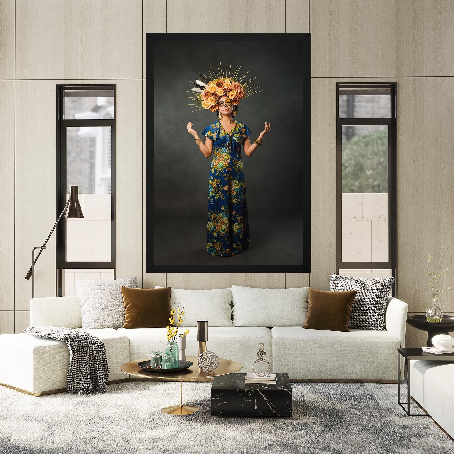 Картина на платно Sugar Skull Makeup mockup 2