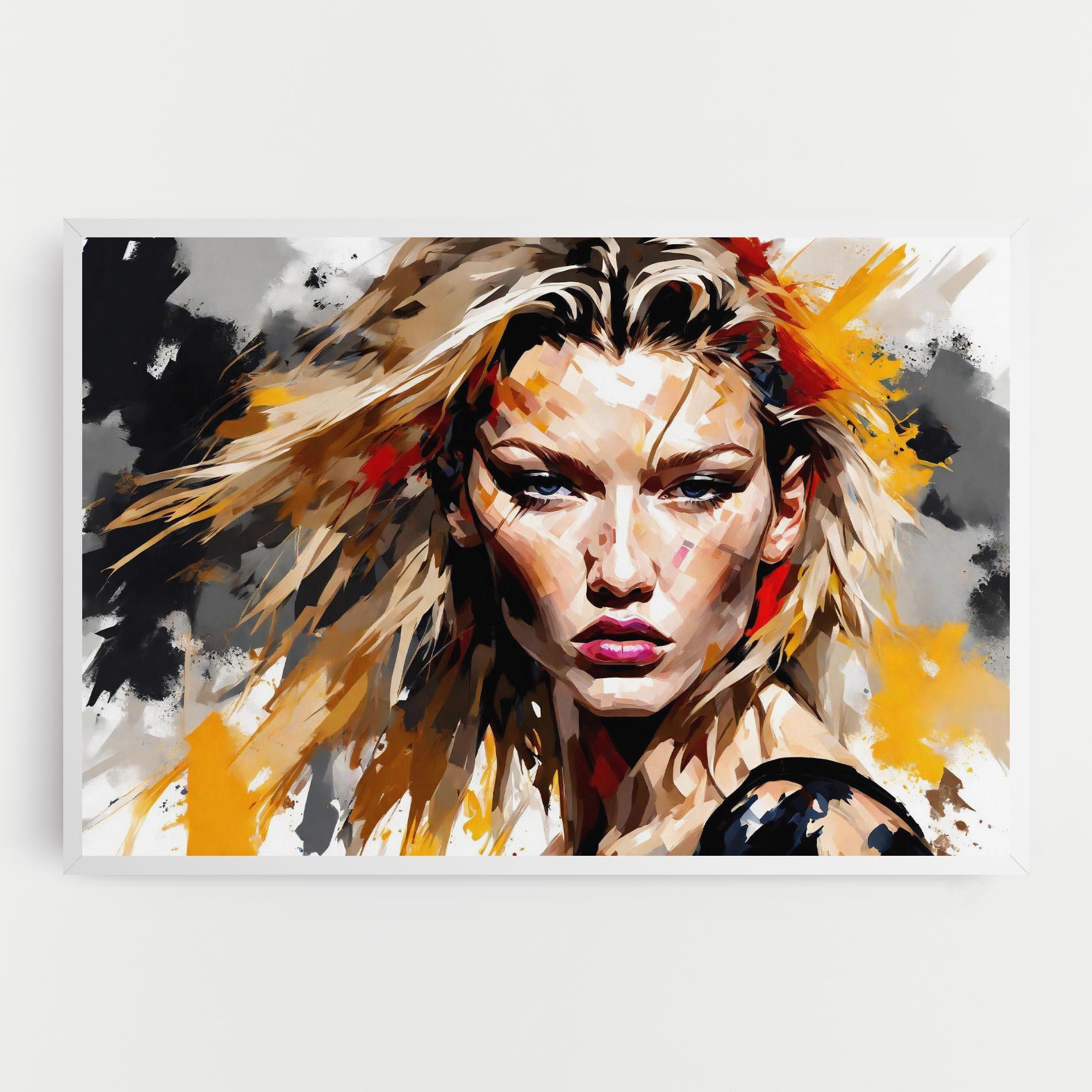 Картина на платно Blond Hair Splash mockup 0