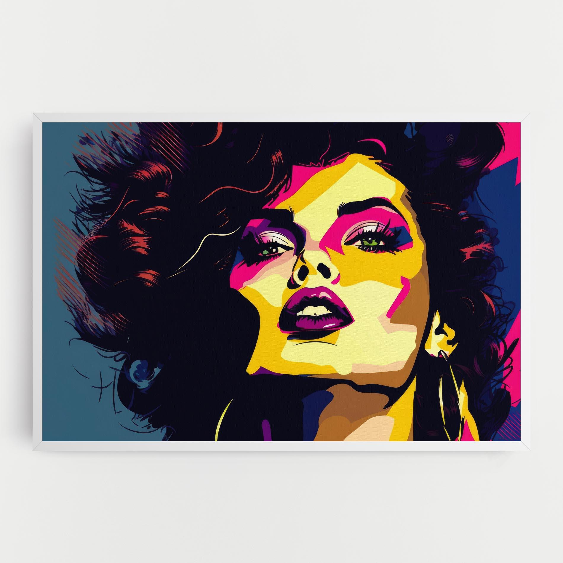 Картина на платно Pop Art Portrait Woman mockup 0