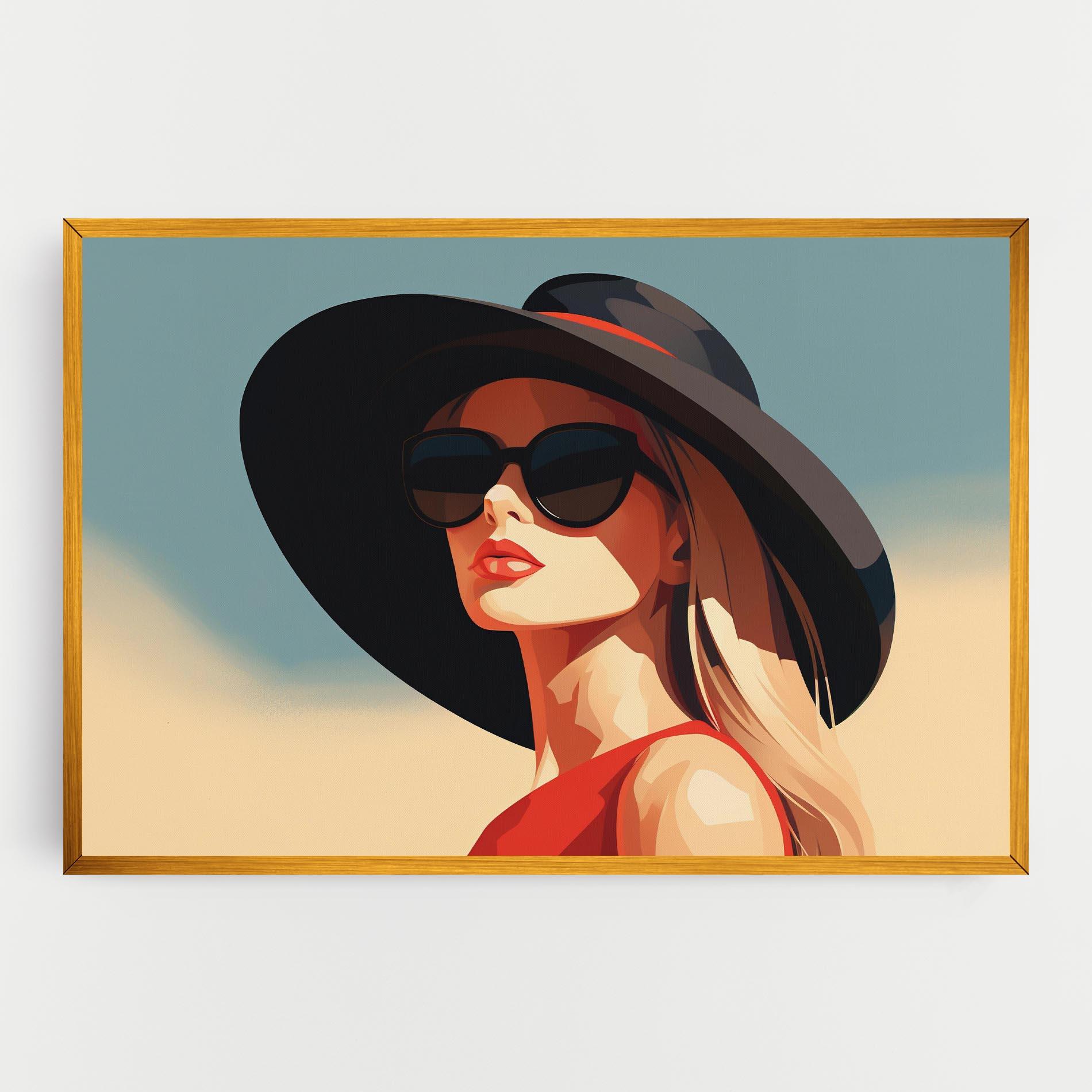 Картина на платно Caucasian Glamor Model mockup 0