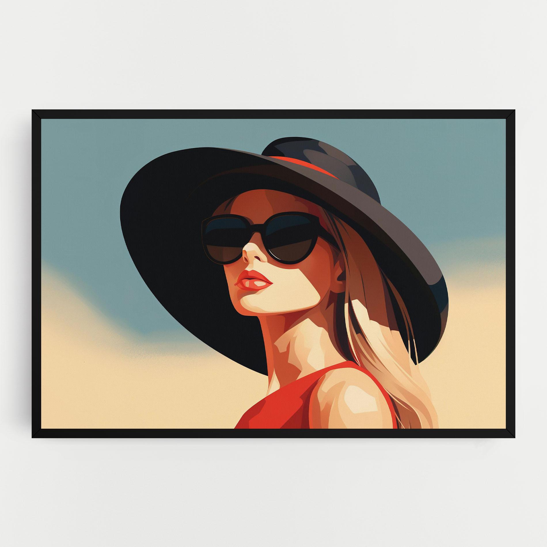 Картина на платно Caucasian Glamor Model mockup 0