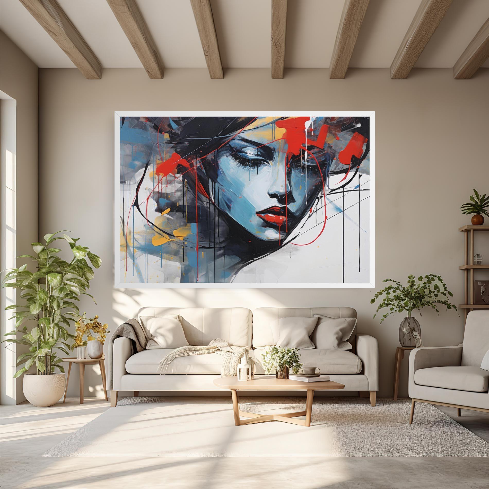 Картина на платно Edgy Woman mockup 6