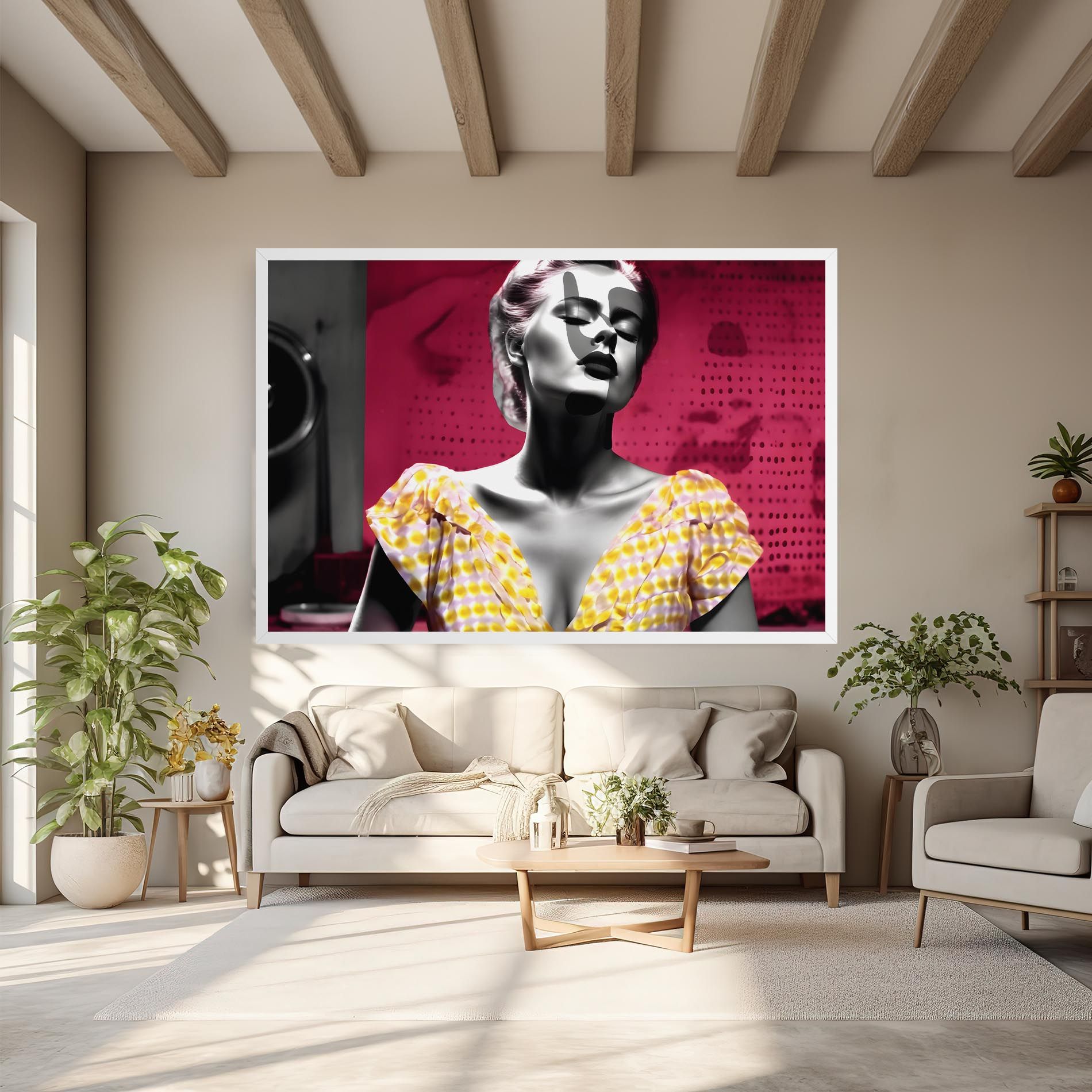 Yellow Dress On Pink mockup 6