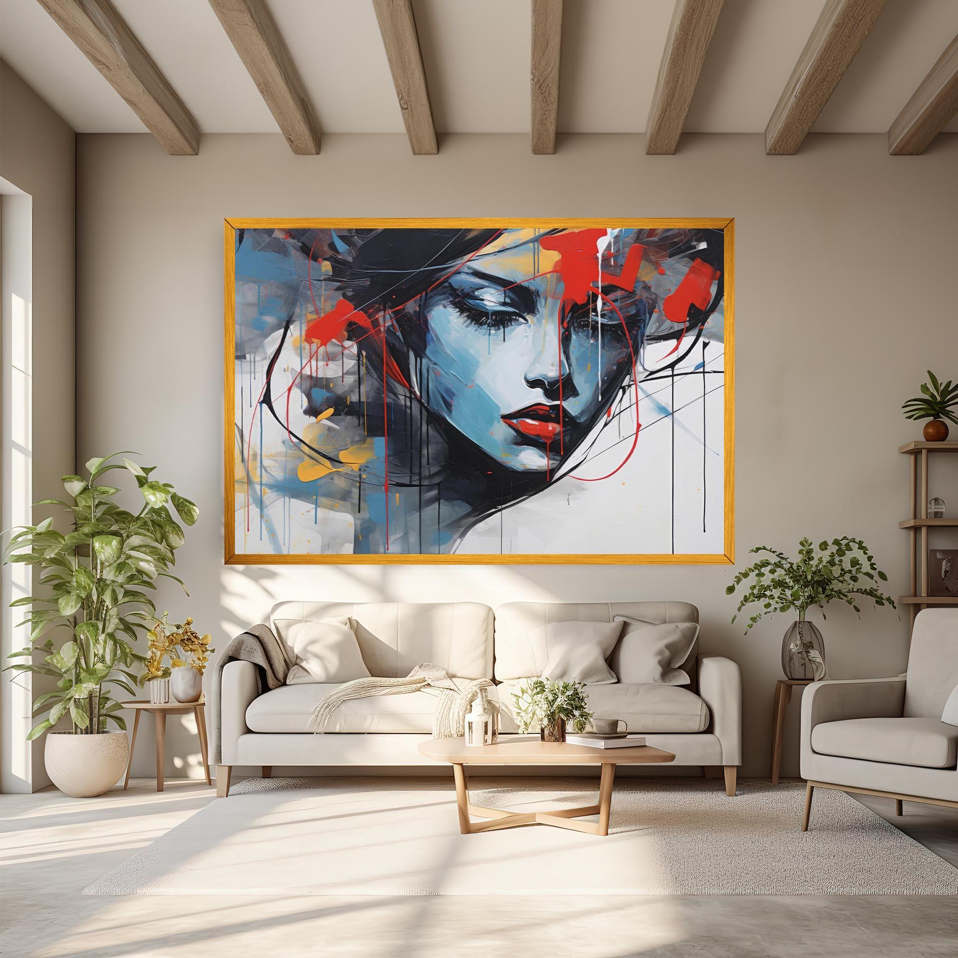 Картина на платно Edgy Woman mockup 6