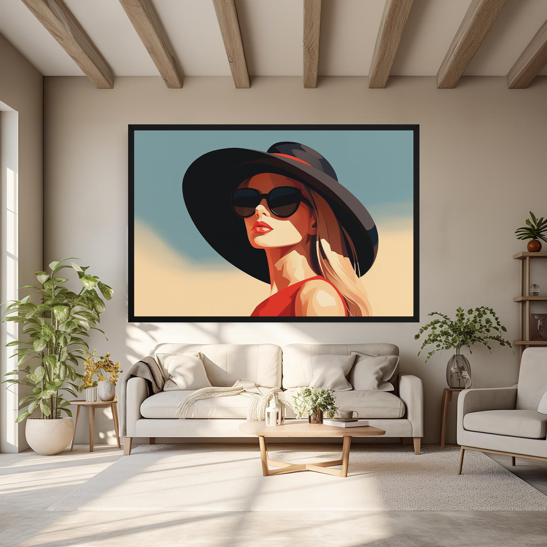 Картина на платно Caucasian Glamor Model mockup 6