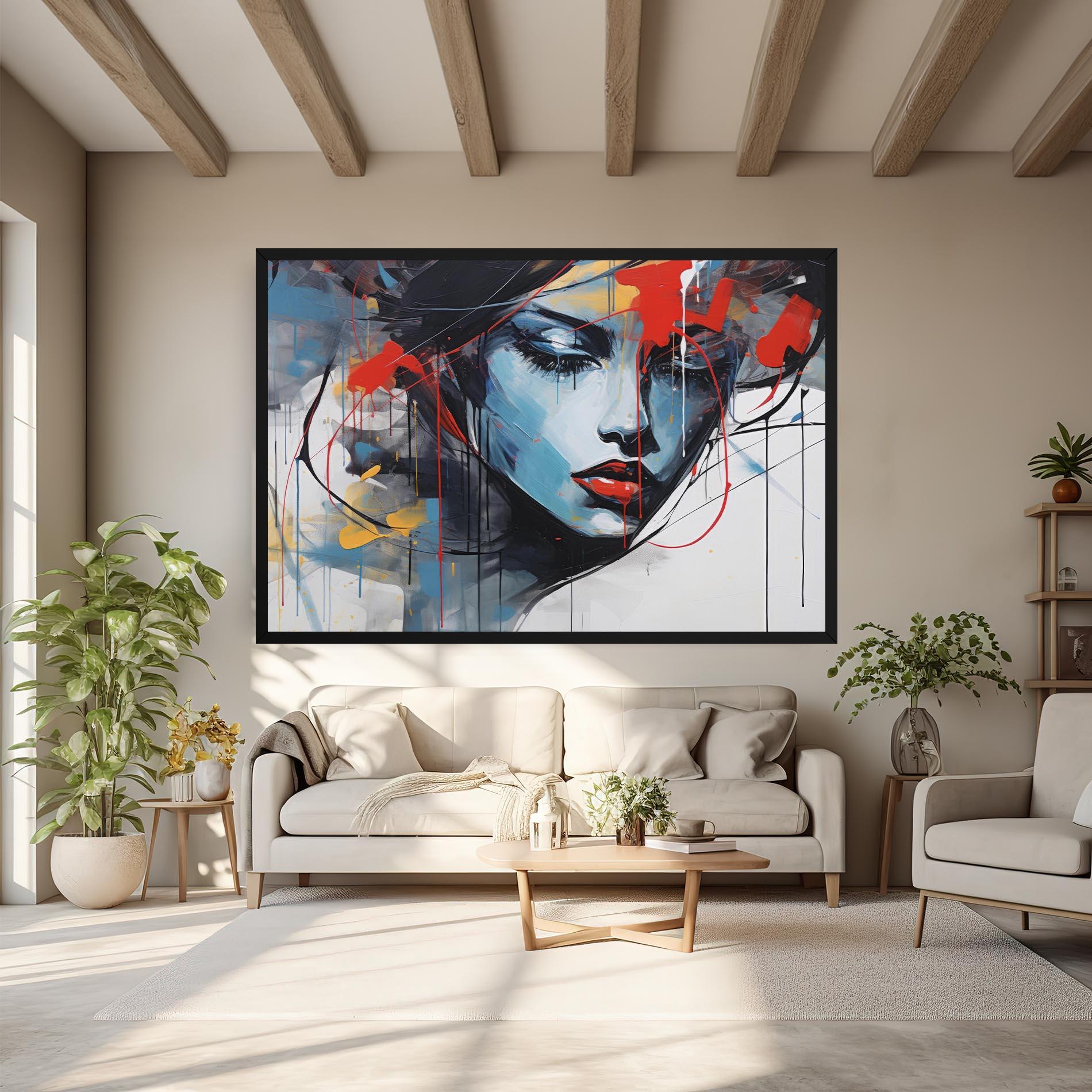 Картина на платно Edgy Woman mockup 6