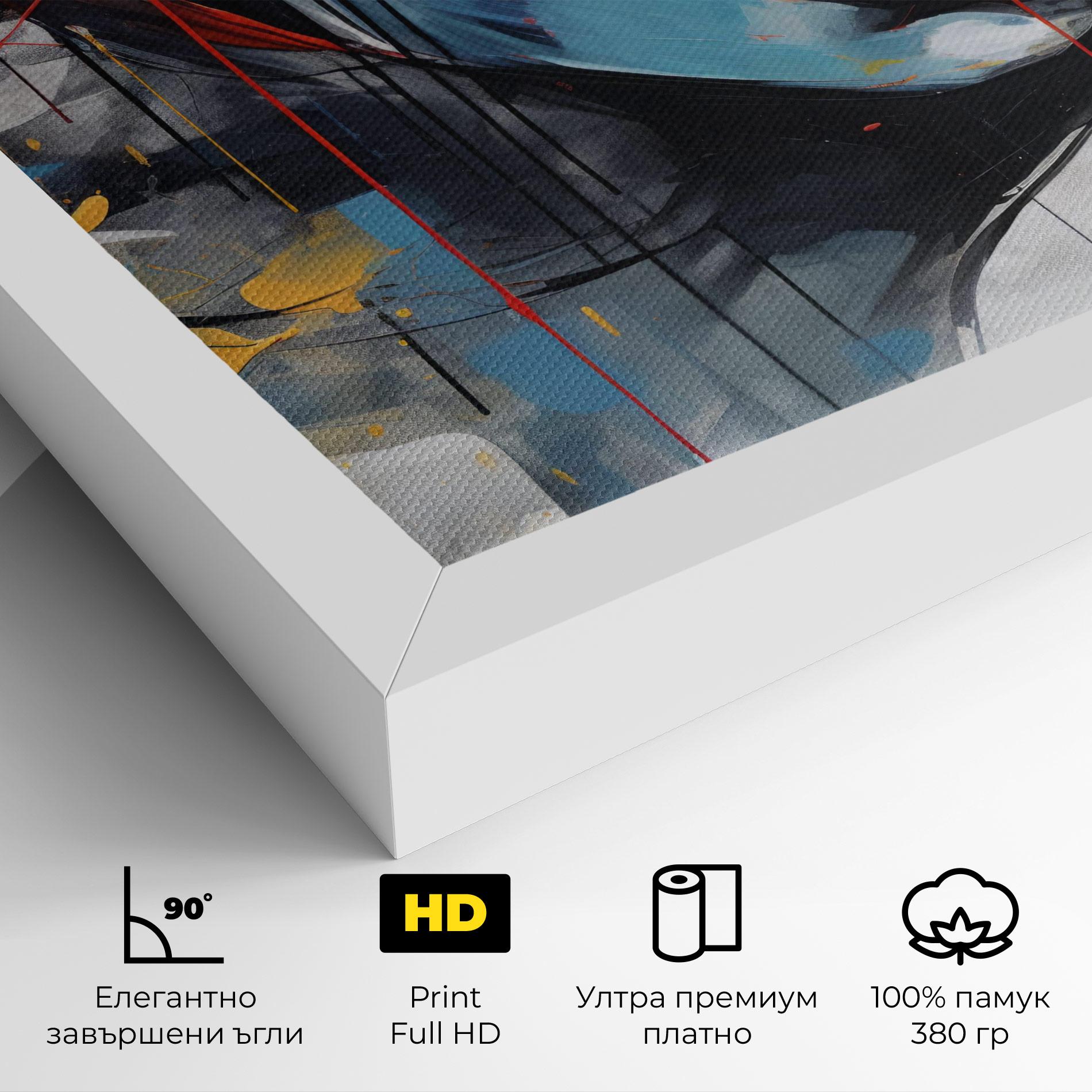 Картина на платно Edgy Woman mockup 4