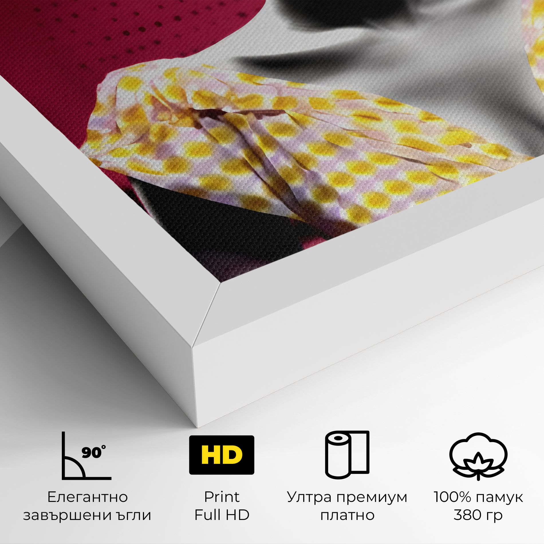 Yellow Dress On Pink mockup 4