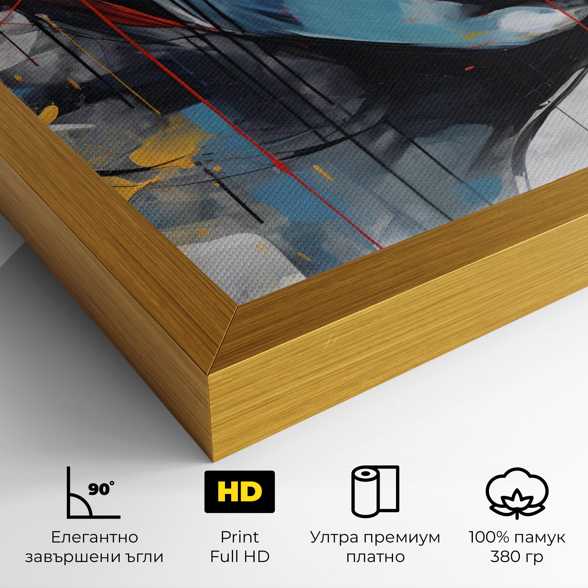 Картина на платно Edgy Woman mockup 4