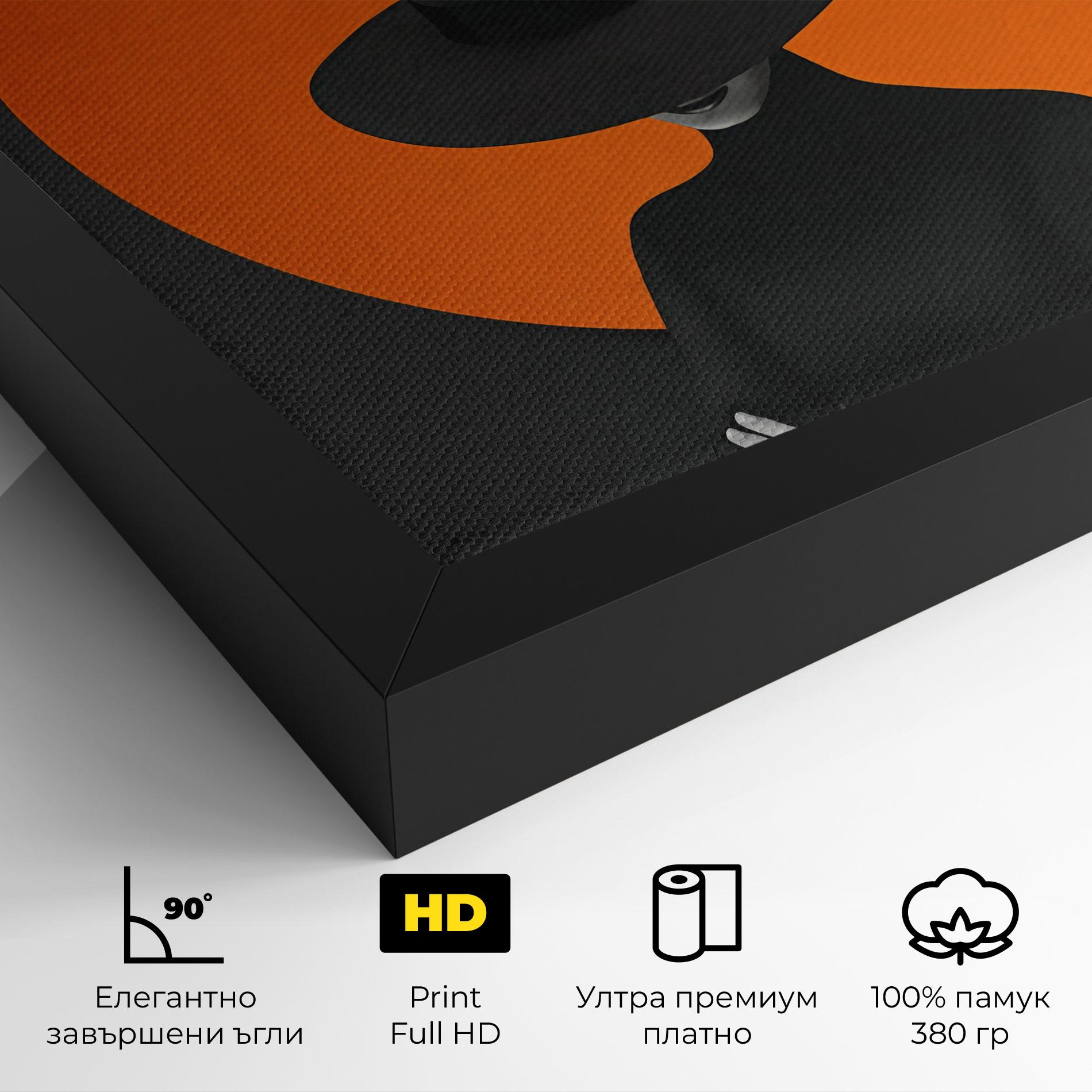 Картина на платно Black Fashion mockup 4