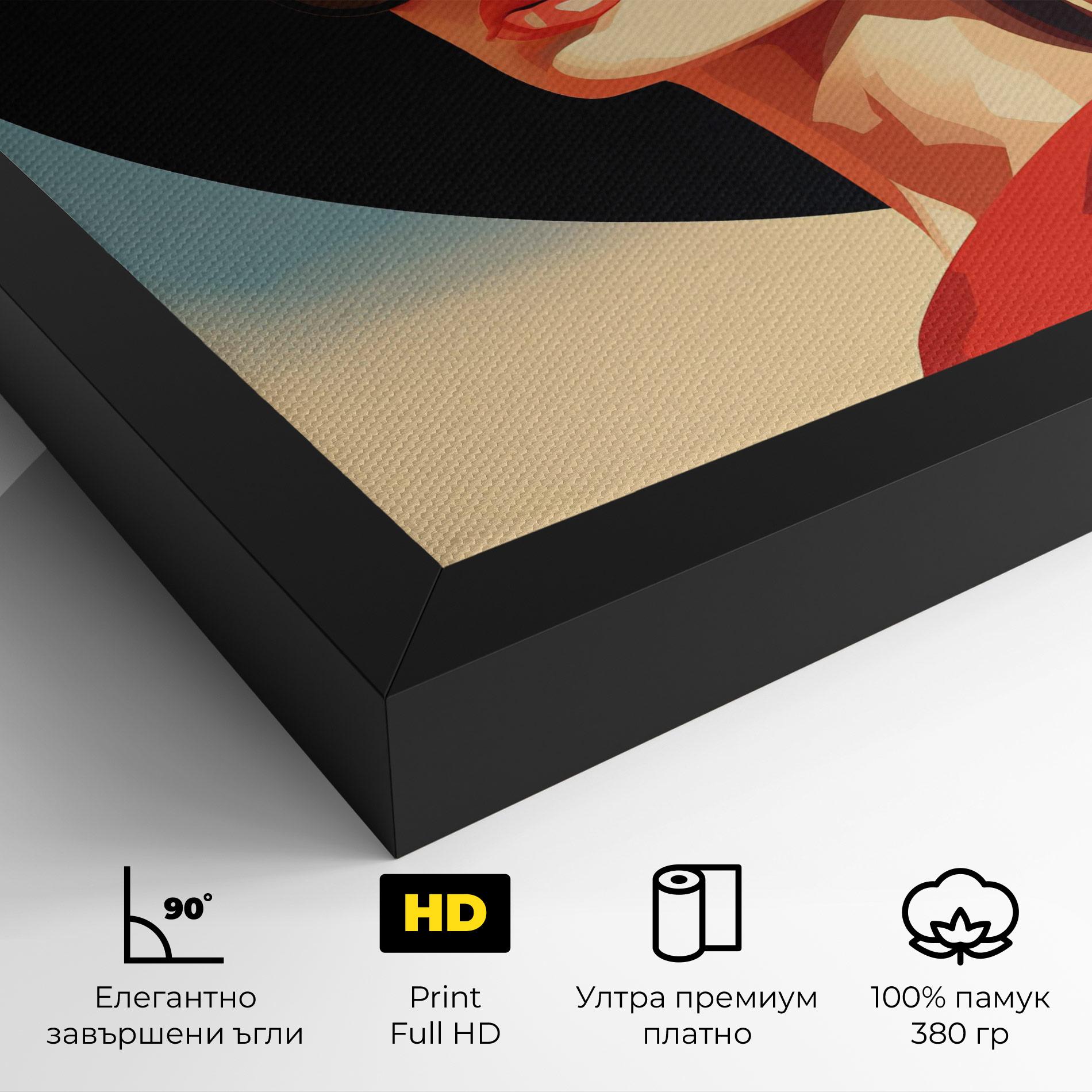 Картина на платно Caucasian Glamor Model mockup 4