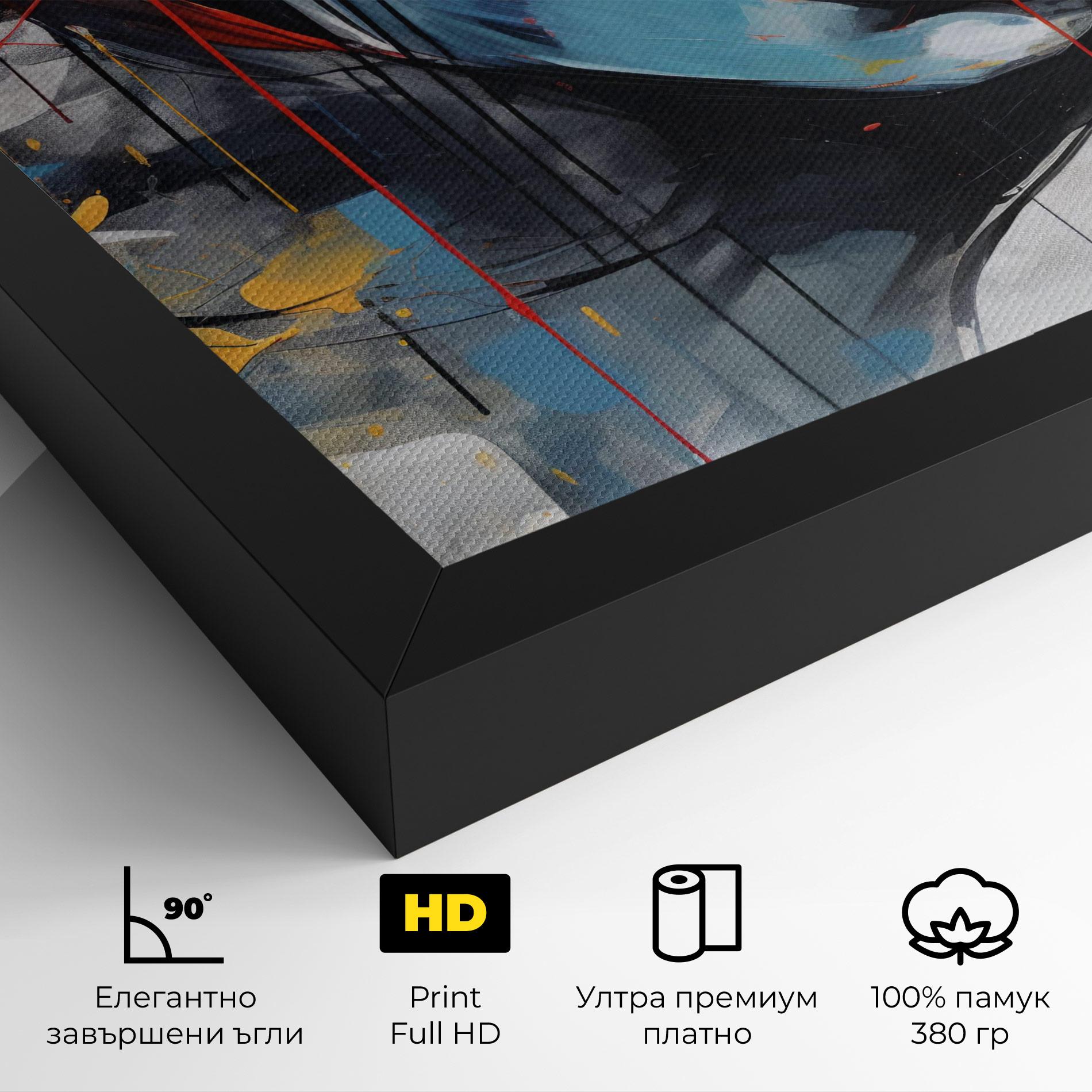 Картина на платно Edgy Woman mockup 4