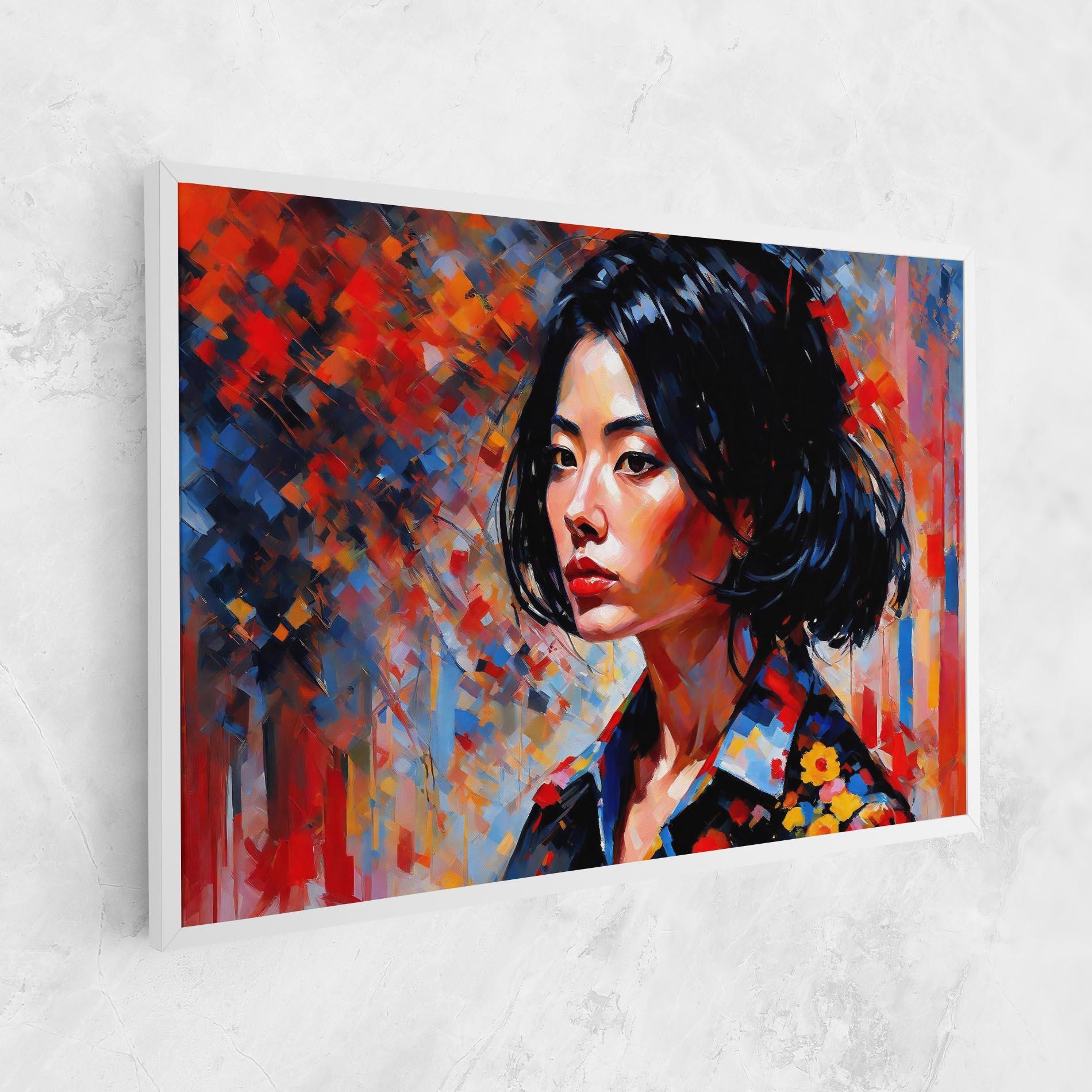 Картина на платно Beautiful Asian Woman mockup 1