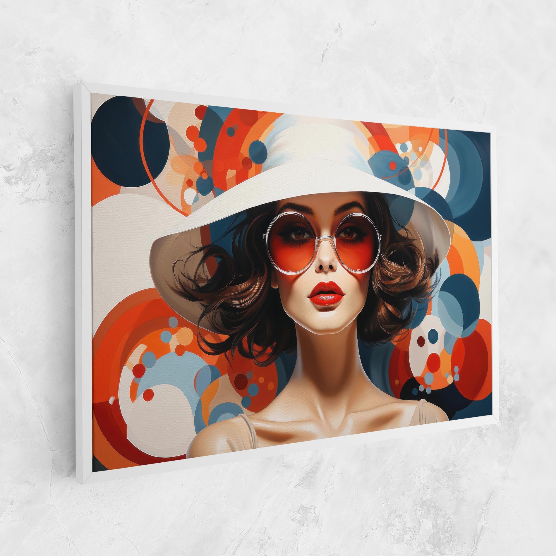 Картина на платно Big Glasses Woman mockup 1