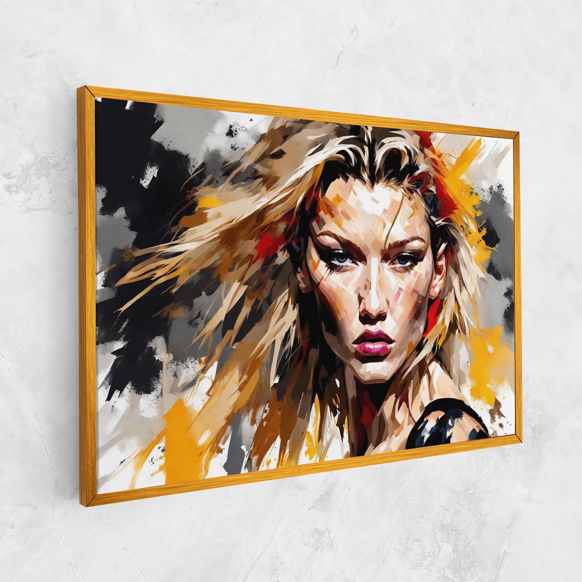 Картина на платно Blond Hair Splash mockup 1