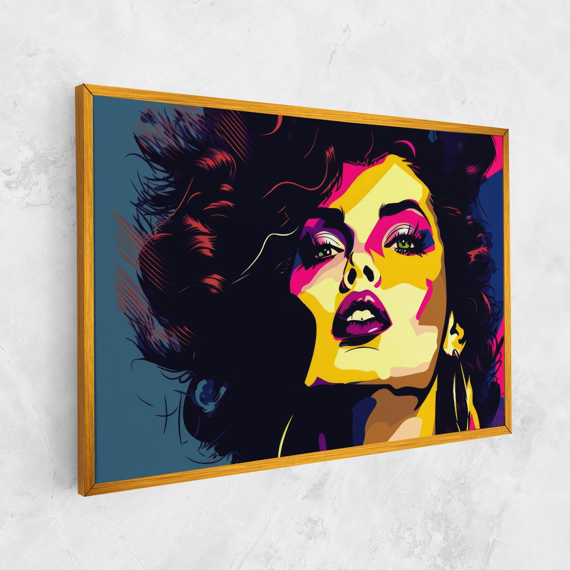 Картина на платно Pop Art Portrait Woman mockup 1