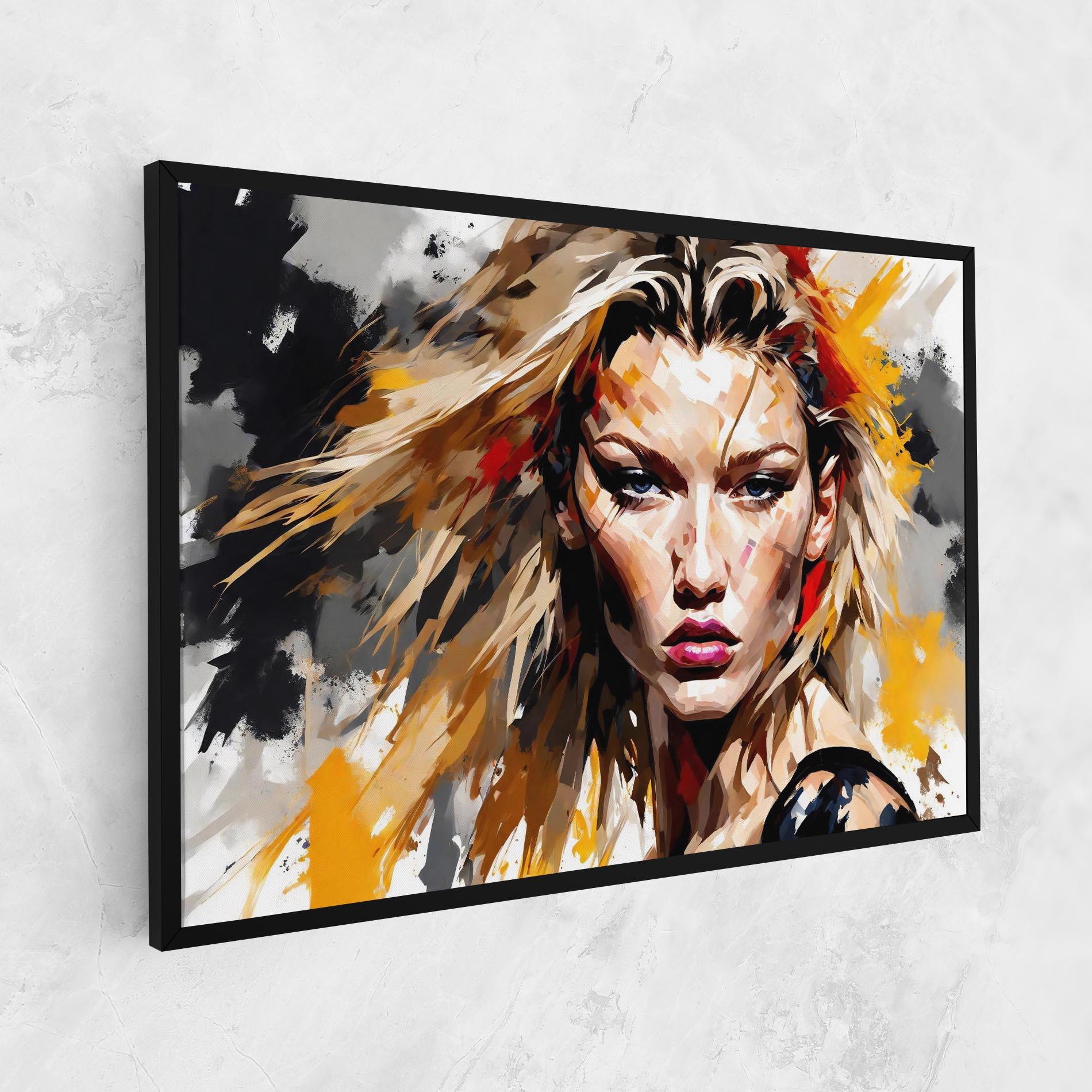 Картина на платно Blond Hair Splash mockup 1