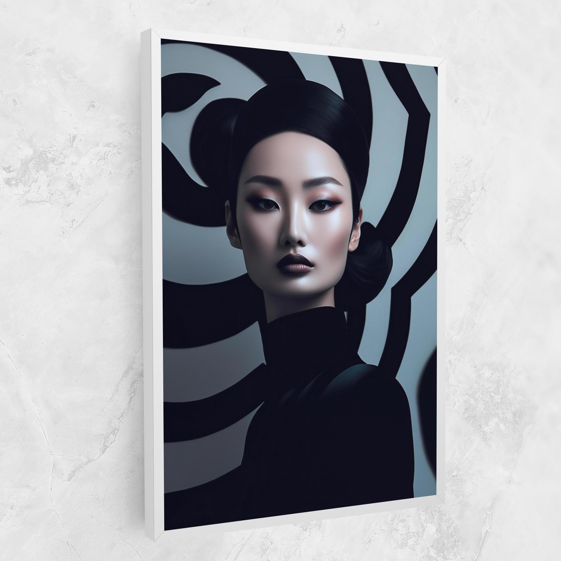 Картина на платно Asiatic Black Outfit mockup 1