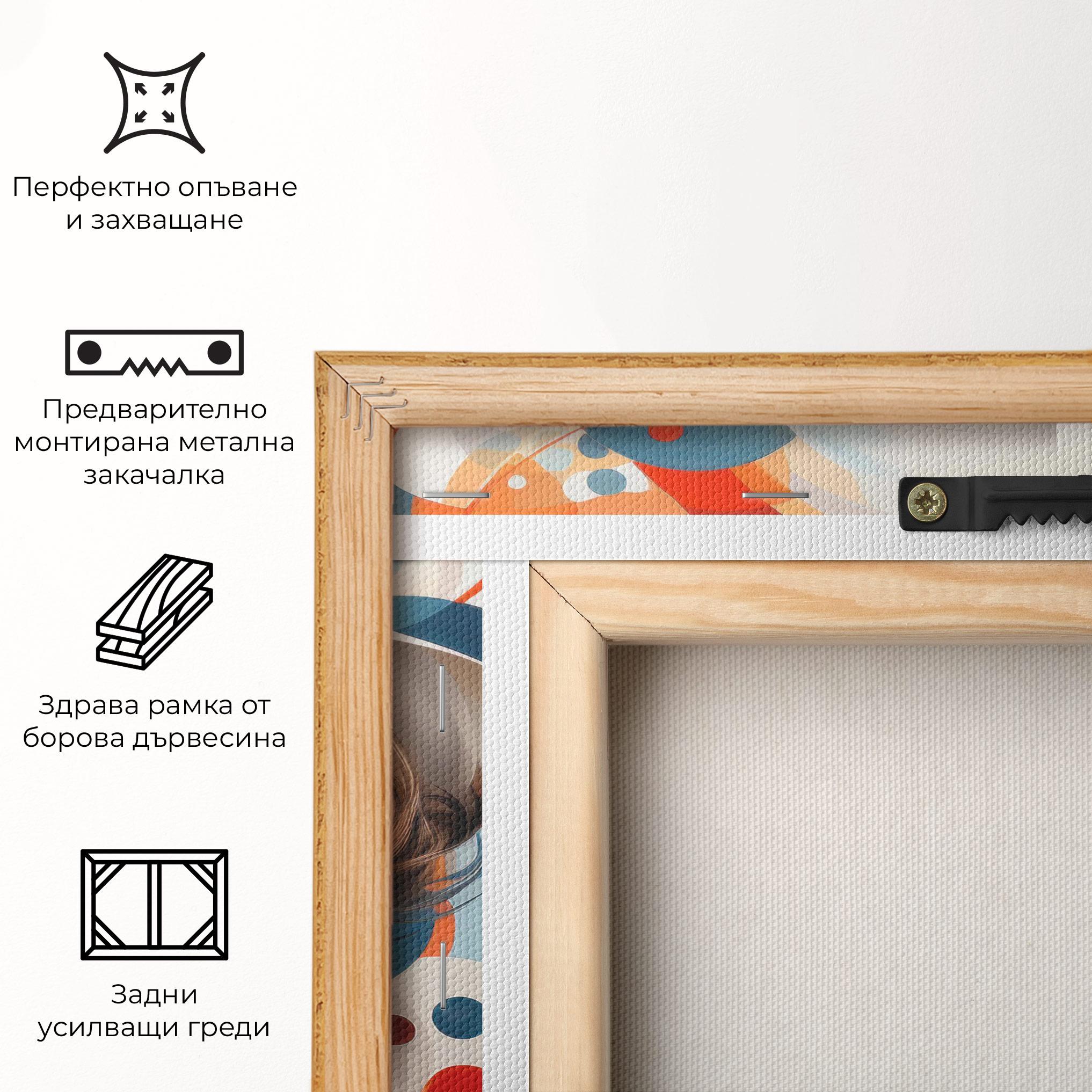 Картина на платно Big Glasses Woman mockup 5