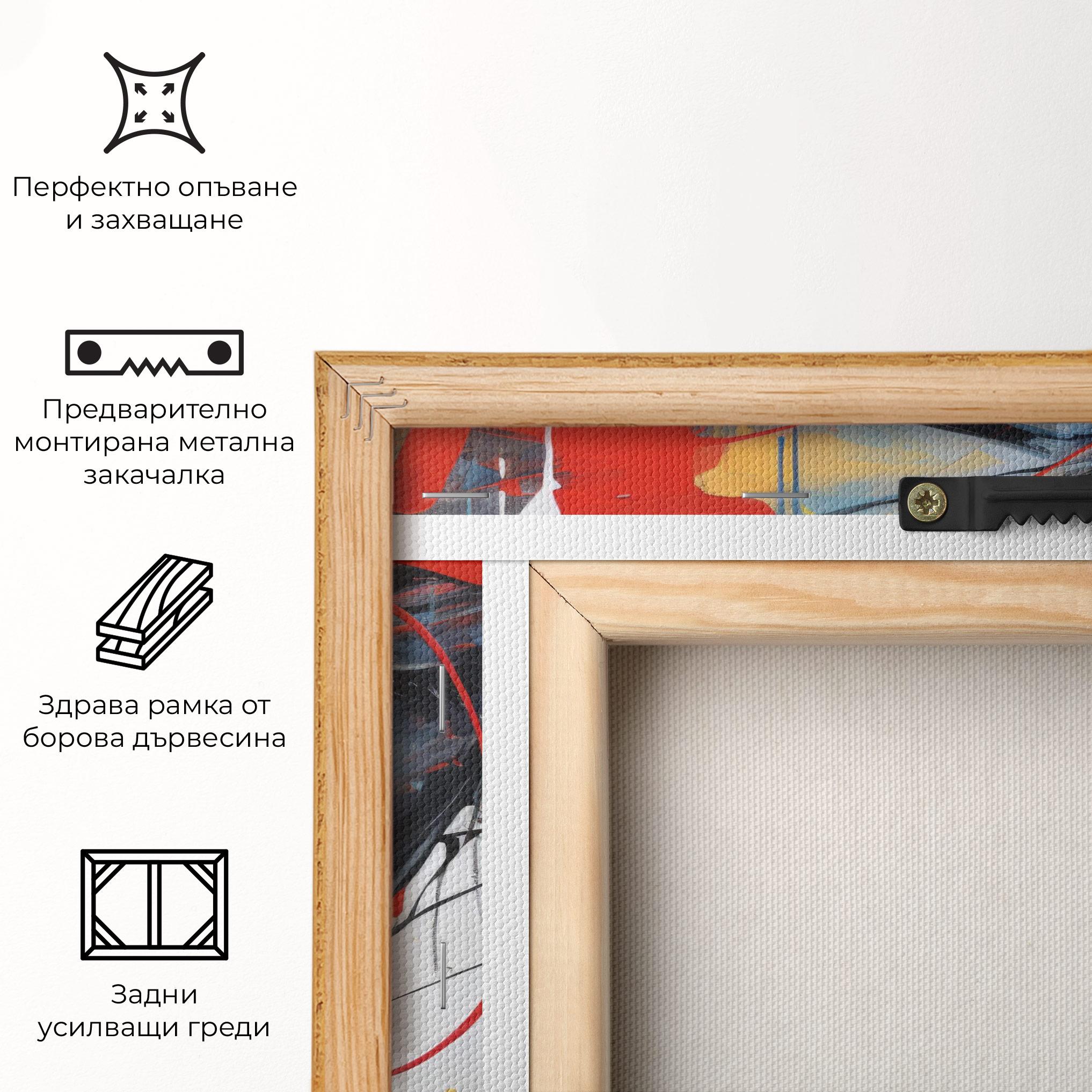 Картина на платно Edgy Woman mockup 5