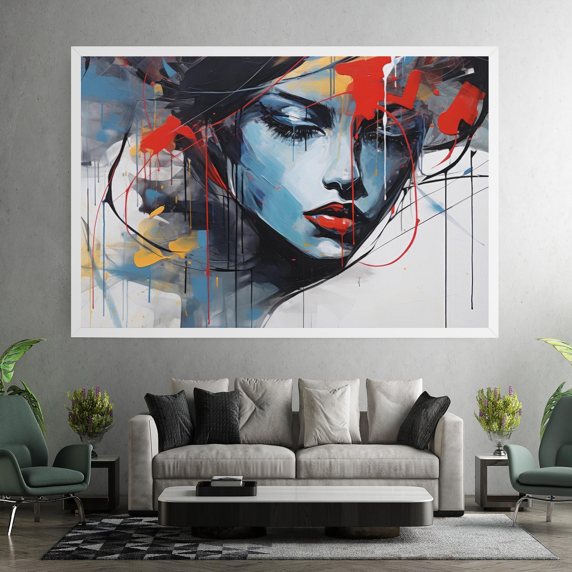 Картина на платно Edgy Woman mockup 7