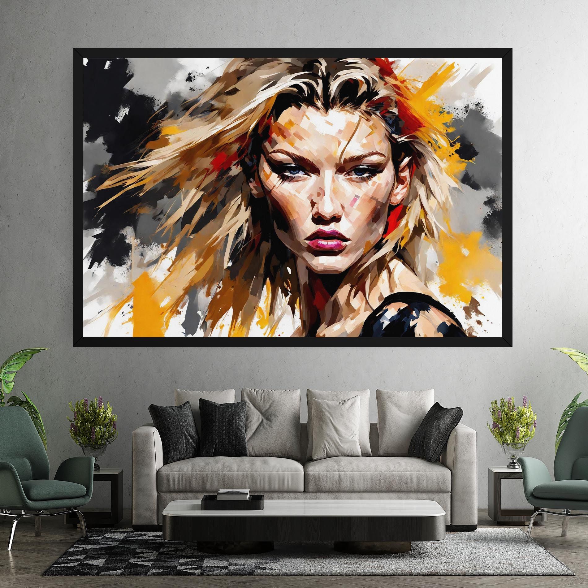 Blond Hair Splash mockup 7