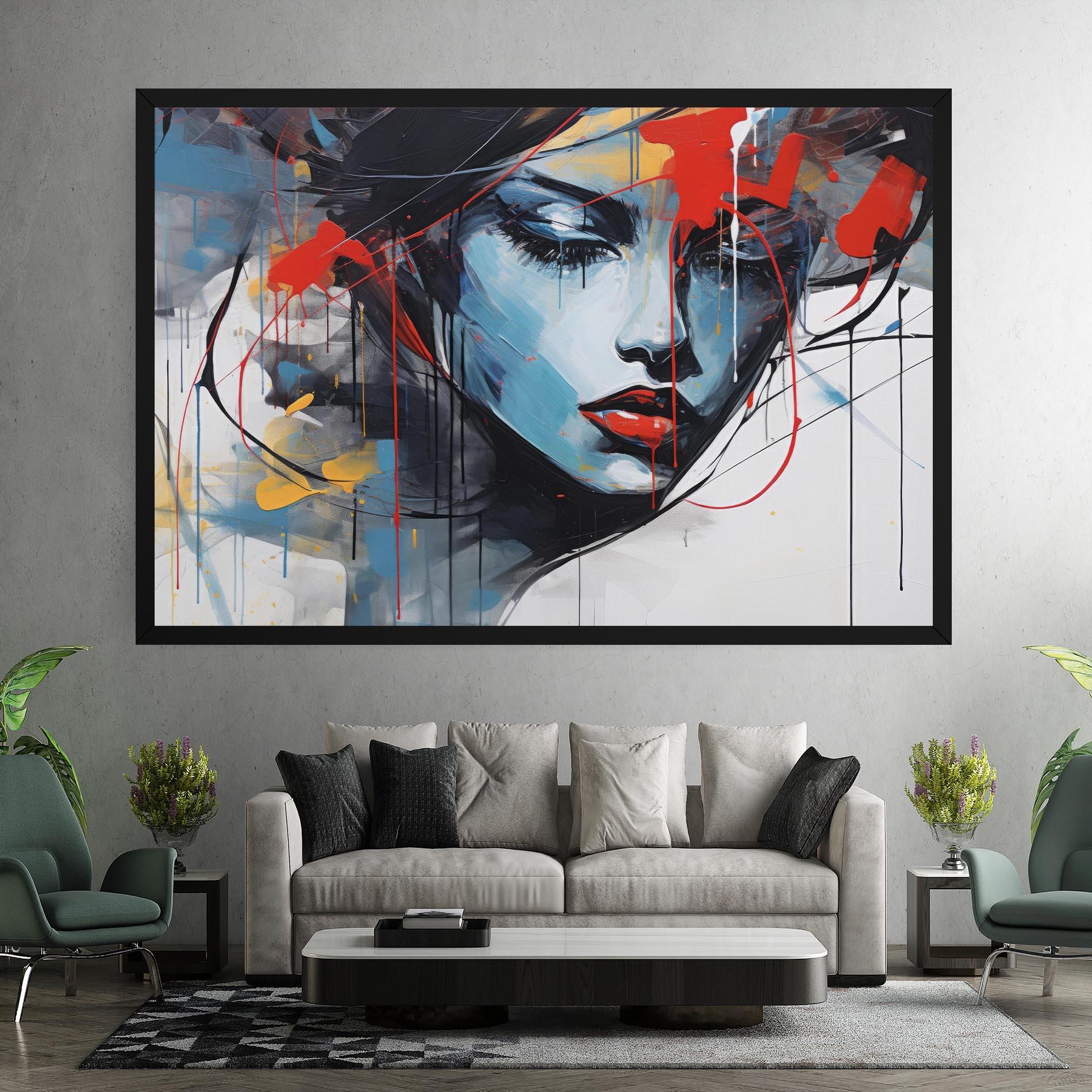 Картина на платно Edgy Woman mockup 7