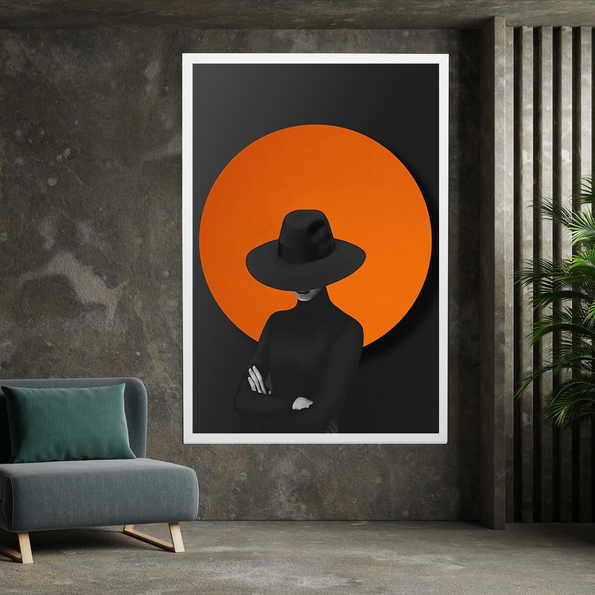 Картина на платно Black Fashion mockup 7