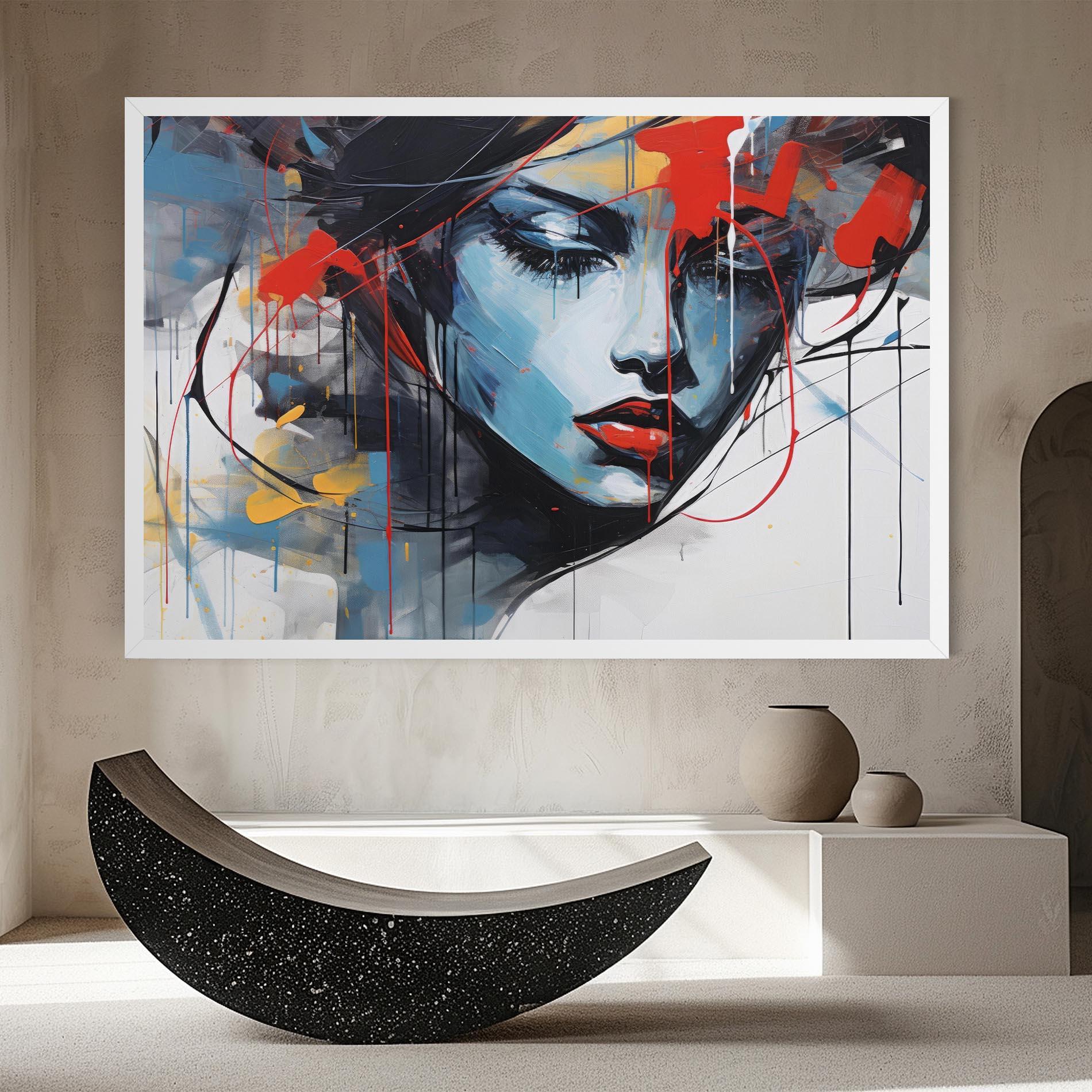 Картина на платно Edgy Woman mockup 8