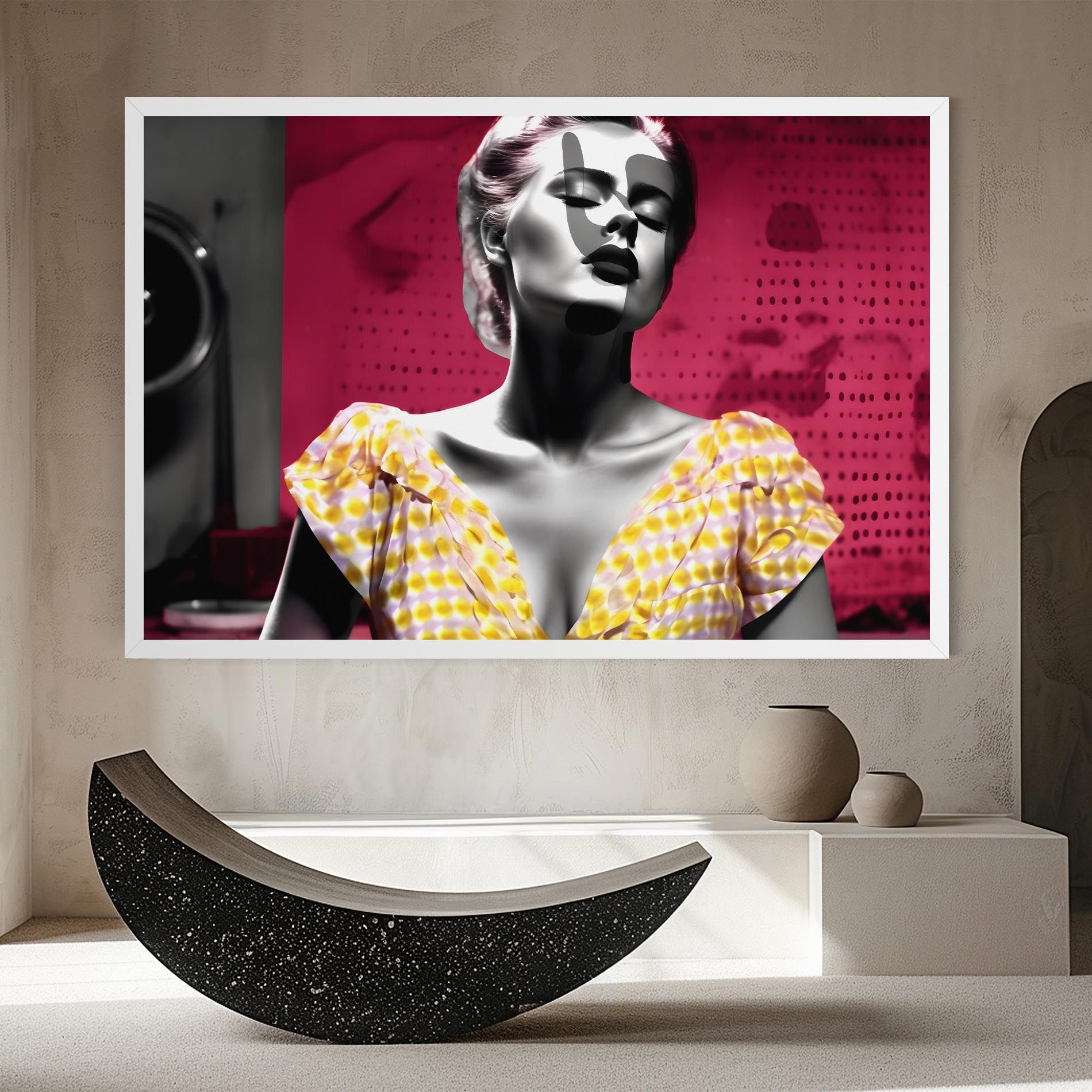 Yellow Dress On Pink mockup 8