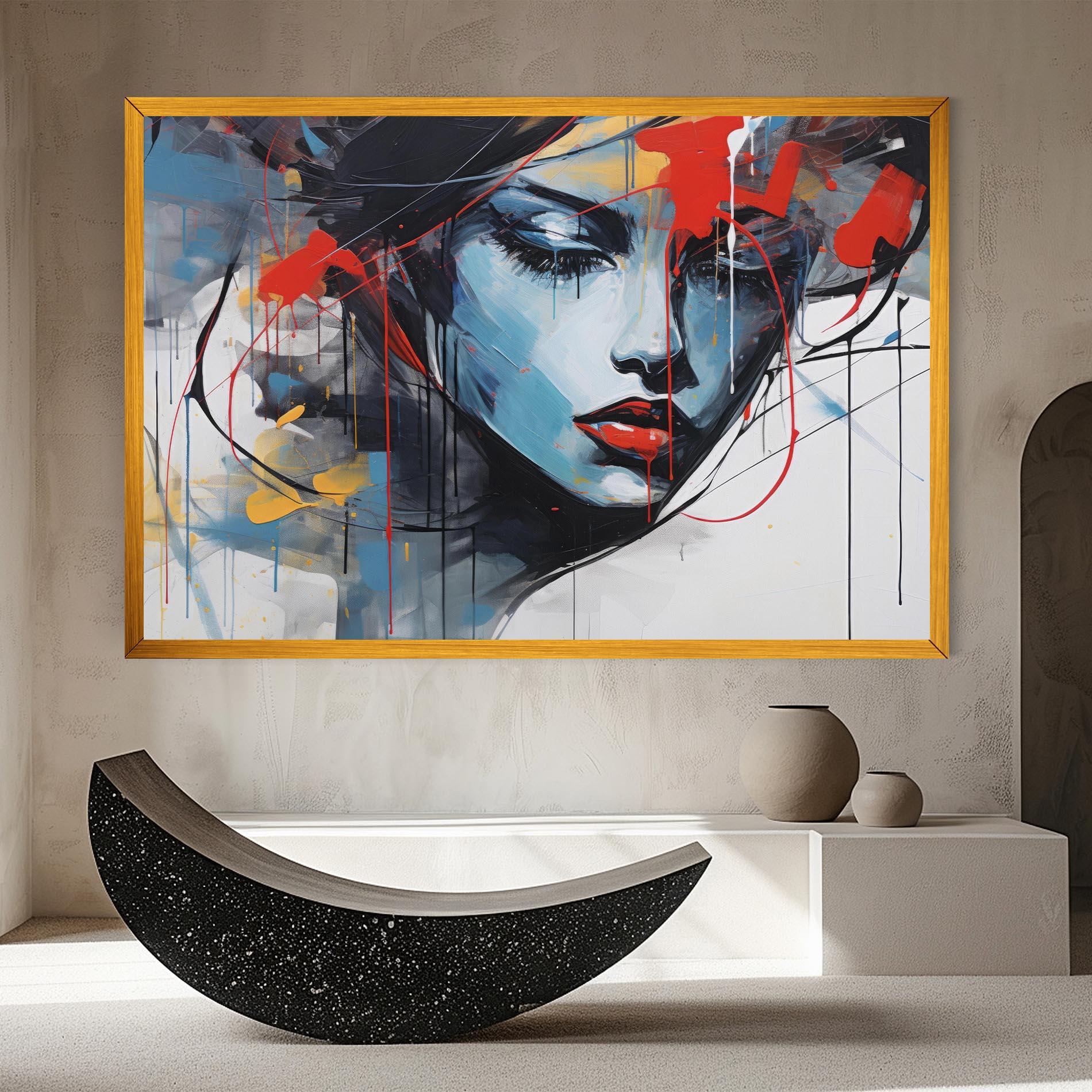 Картина на платно Edgy Woman mockup 8