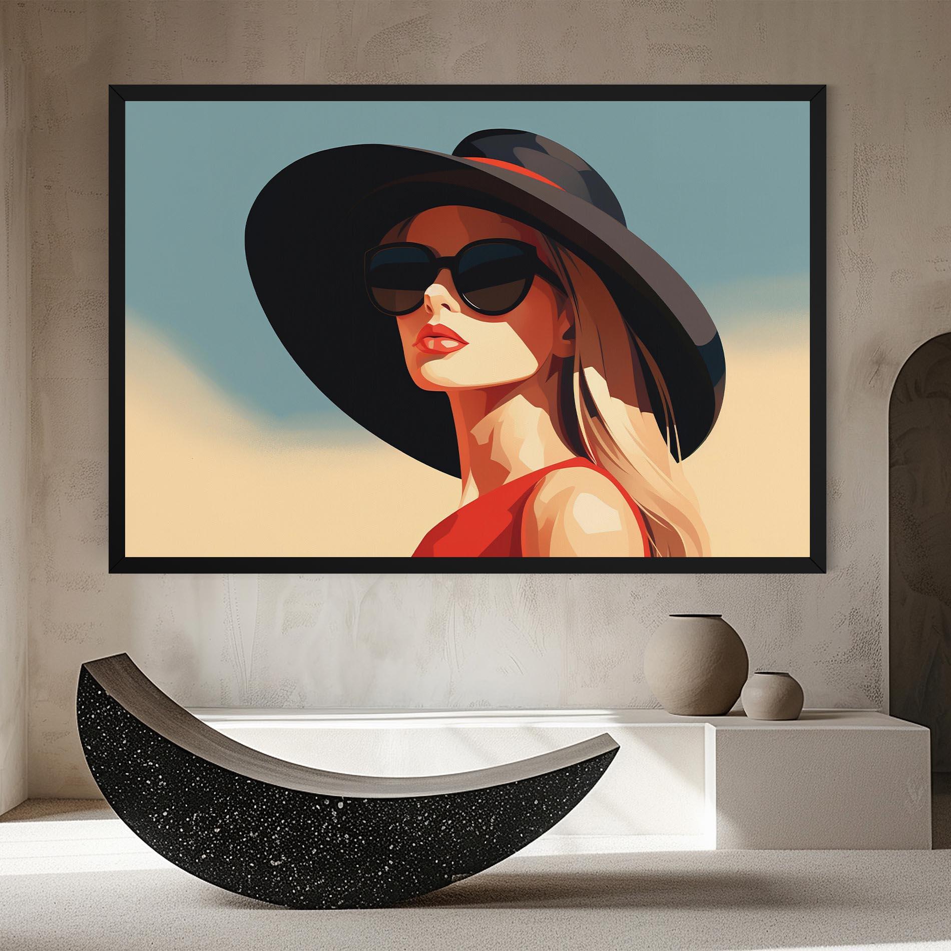 Картина на платно Caucasian Glamor Model mockup 8