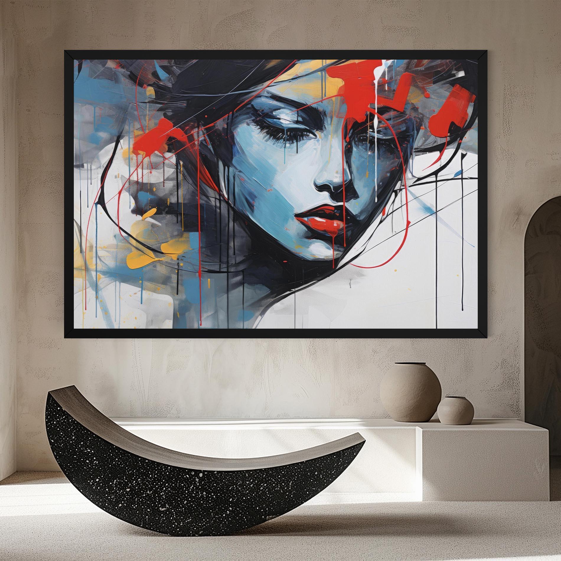 Картина на платно Edgy Woman mockup 8