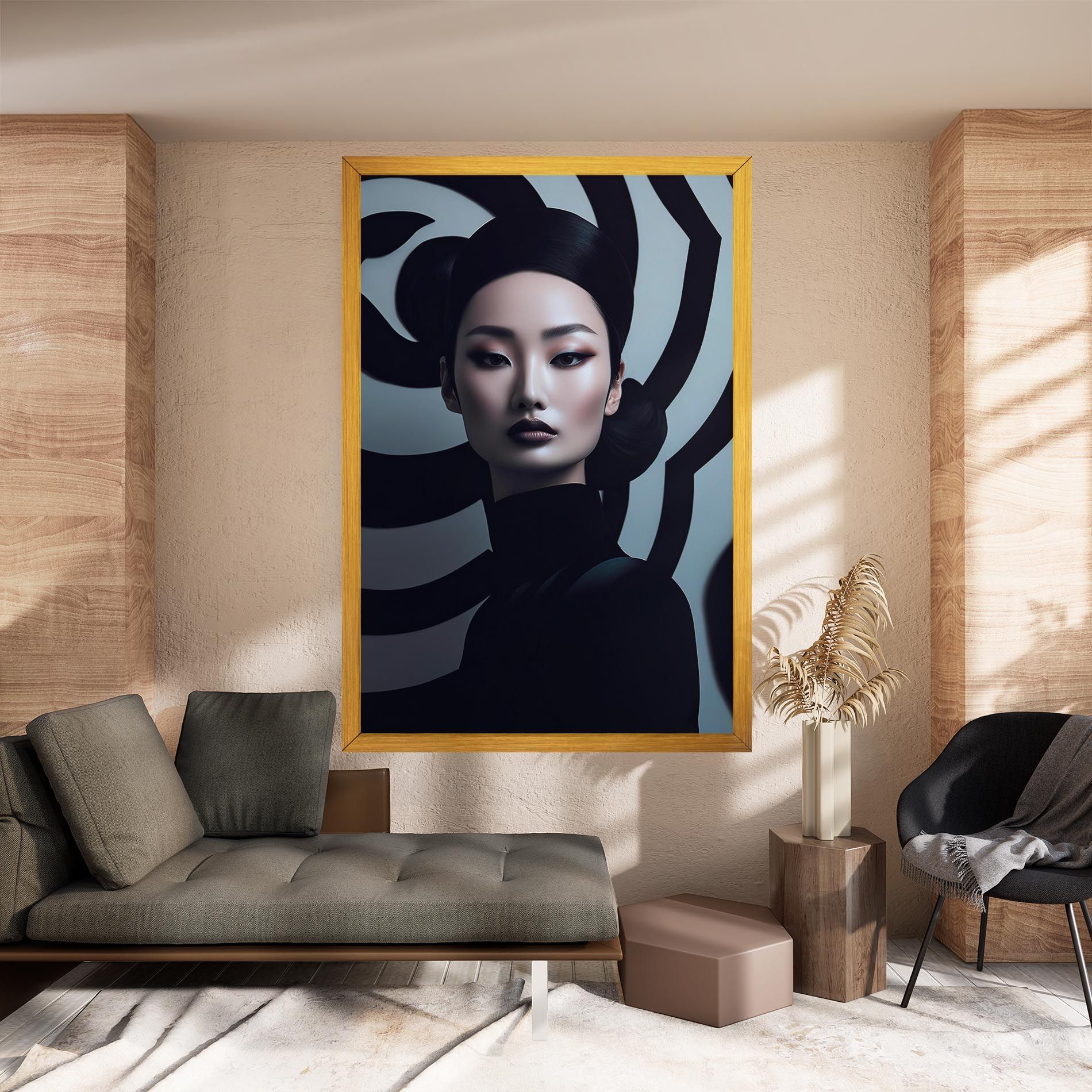 Asiatic Black Outfit mockup 8