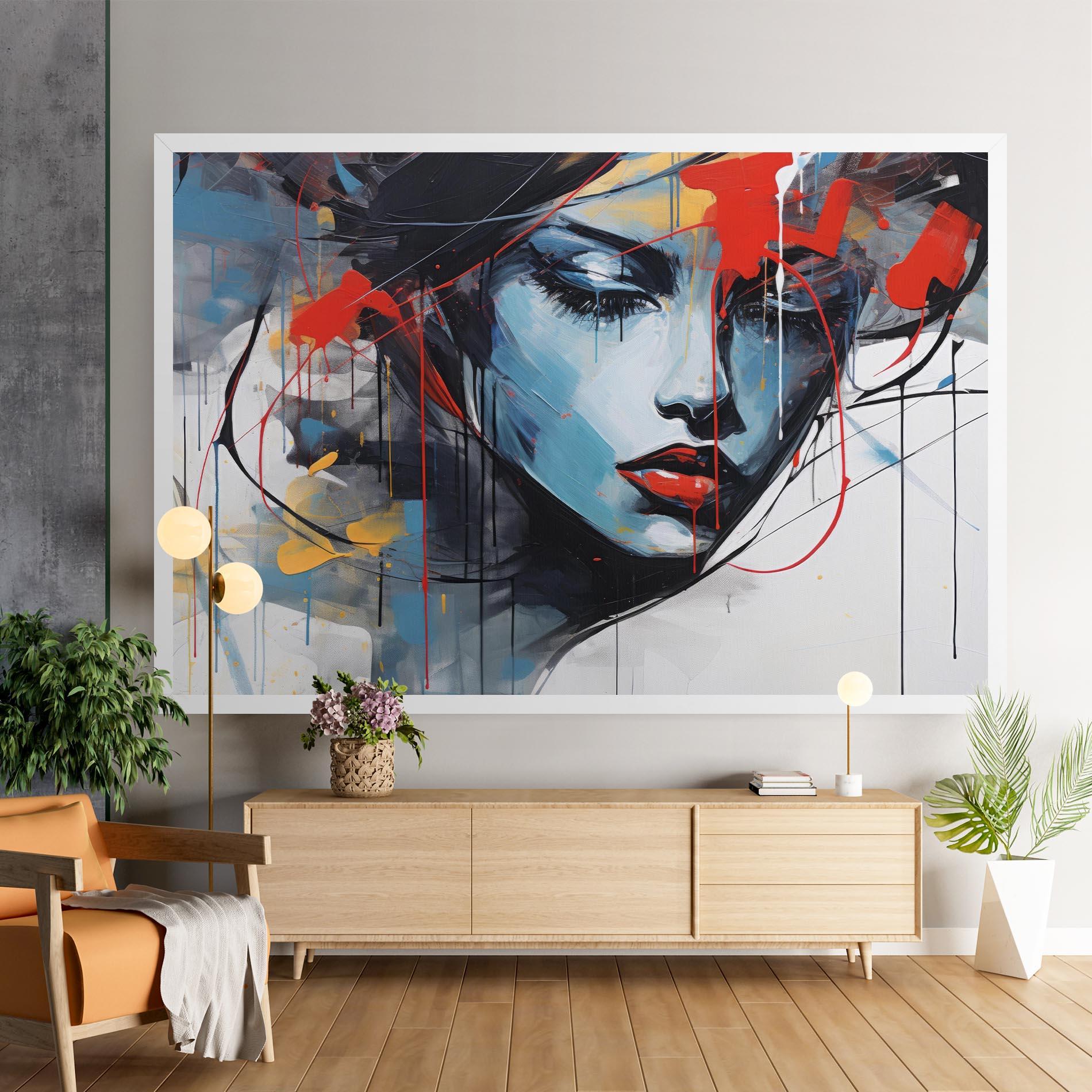 Картина на платно Edgy Woman mockup 9