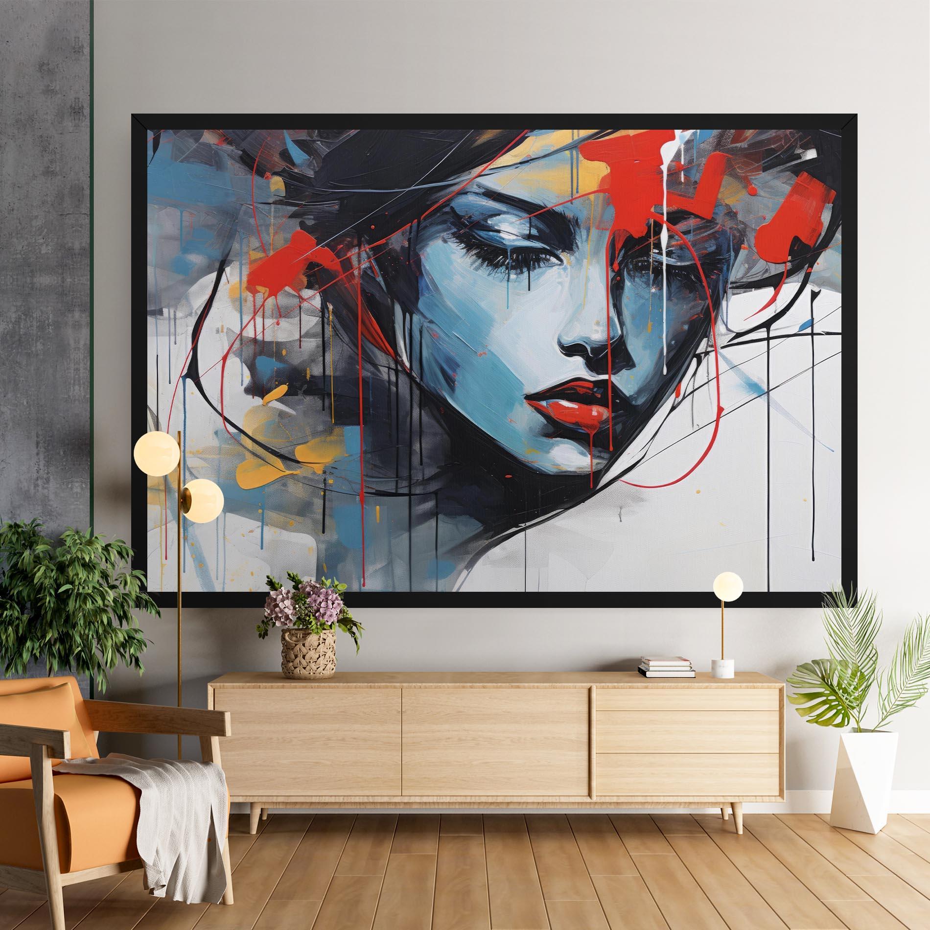 Картина на платно Edgy Woman mockup 9