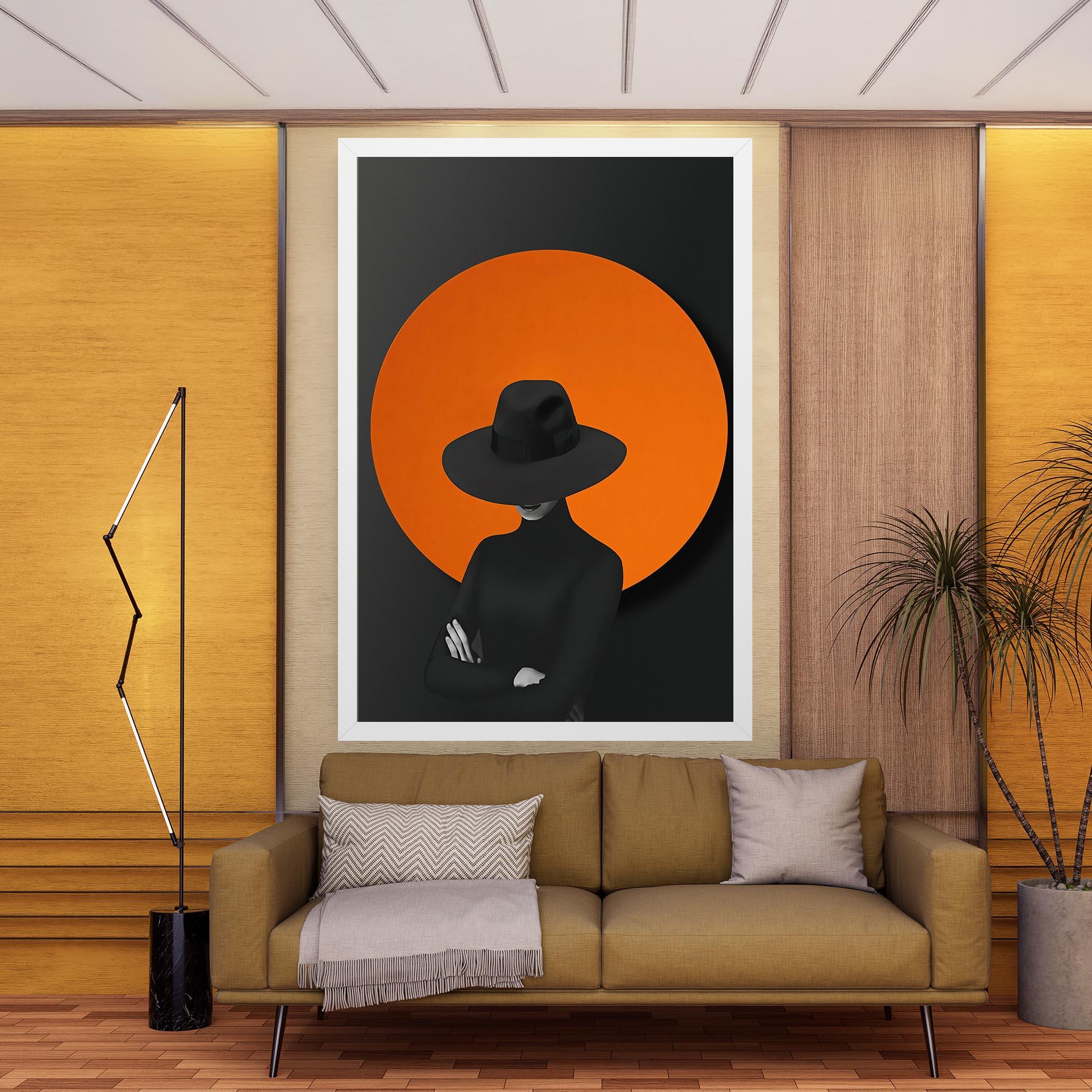 Картина на платно Black Fashion mockup 9