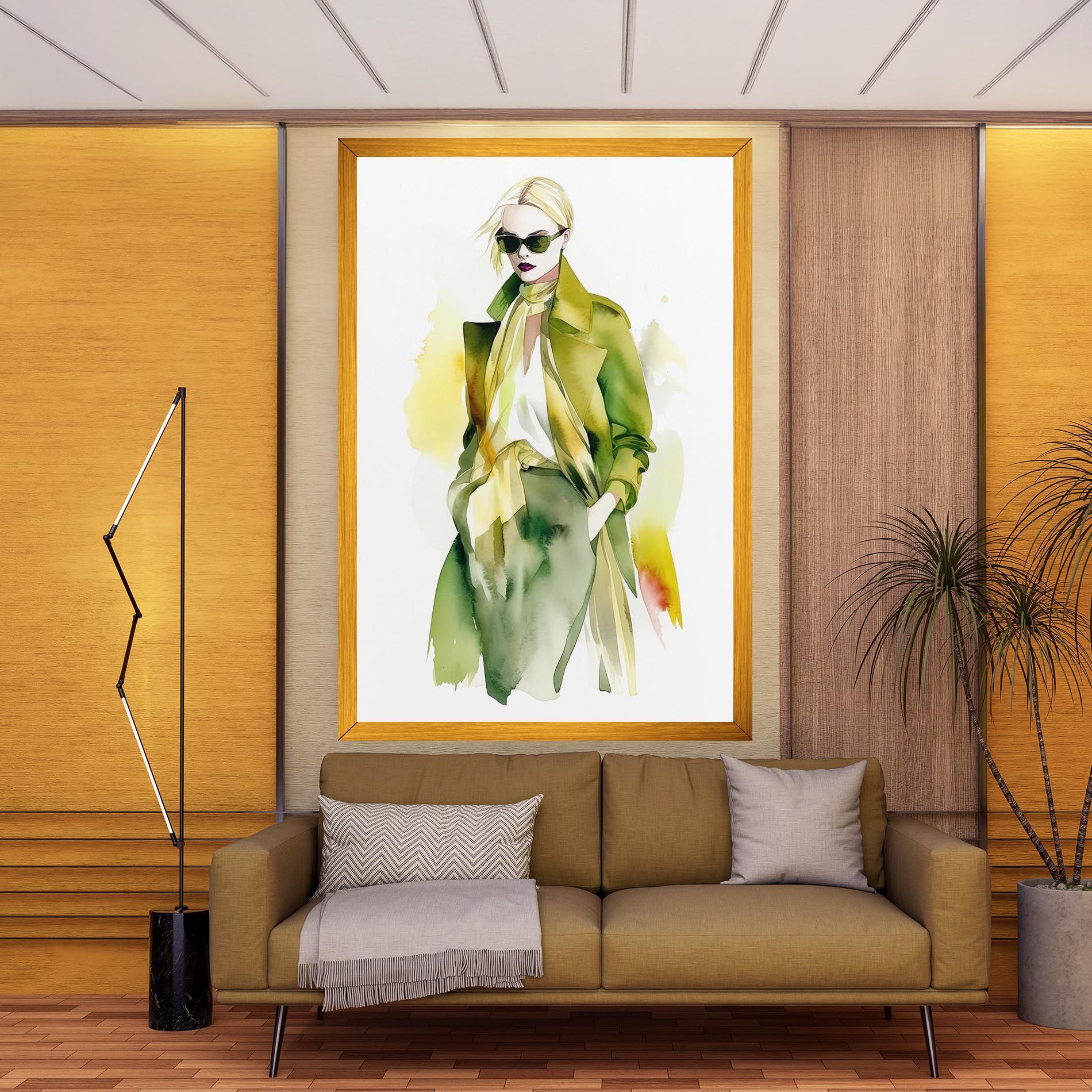 Woman Green Fashion mockup 9