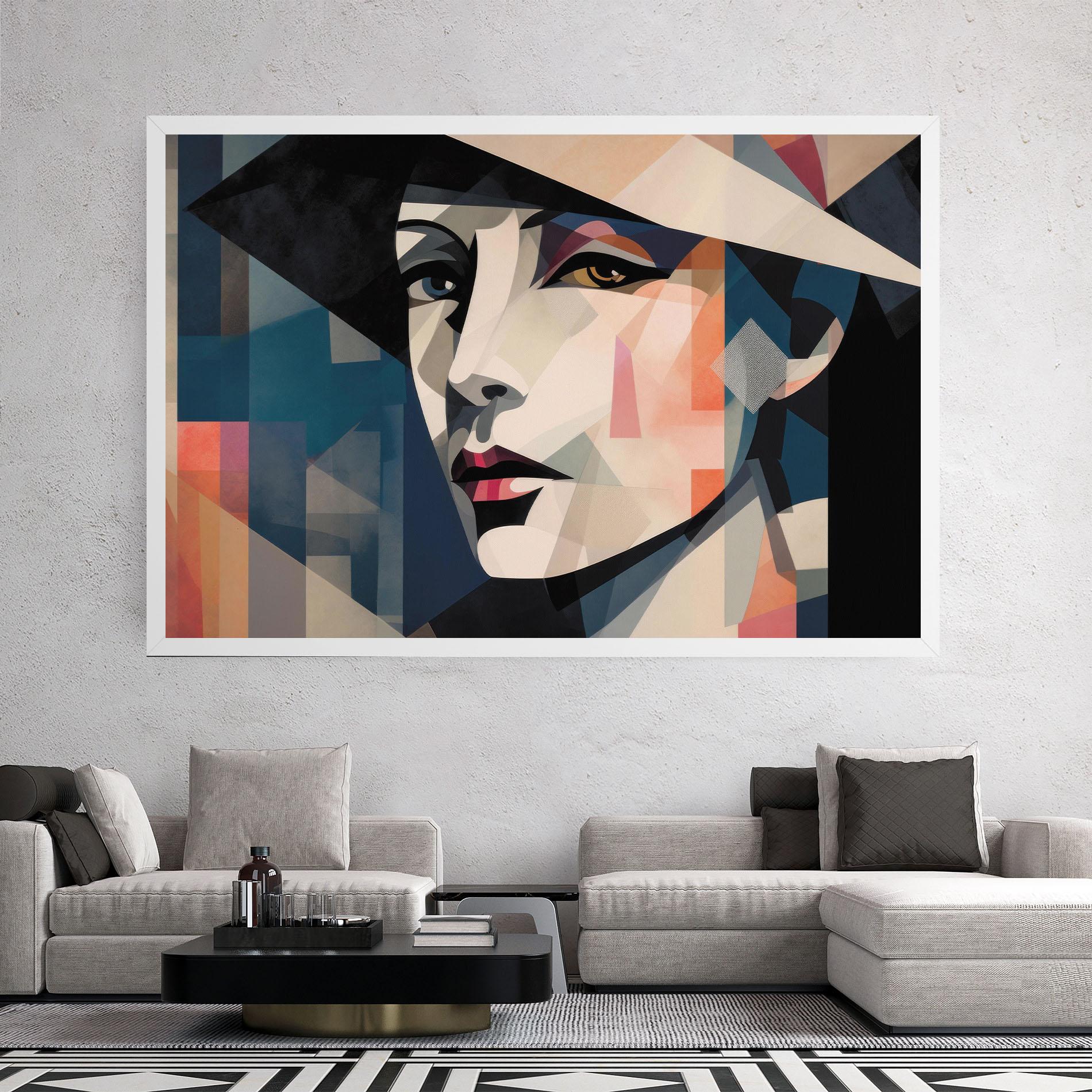 Картина на платно Chicago Portrait mockup 2