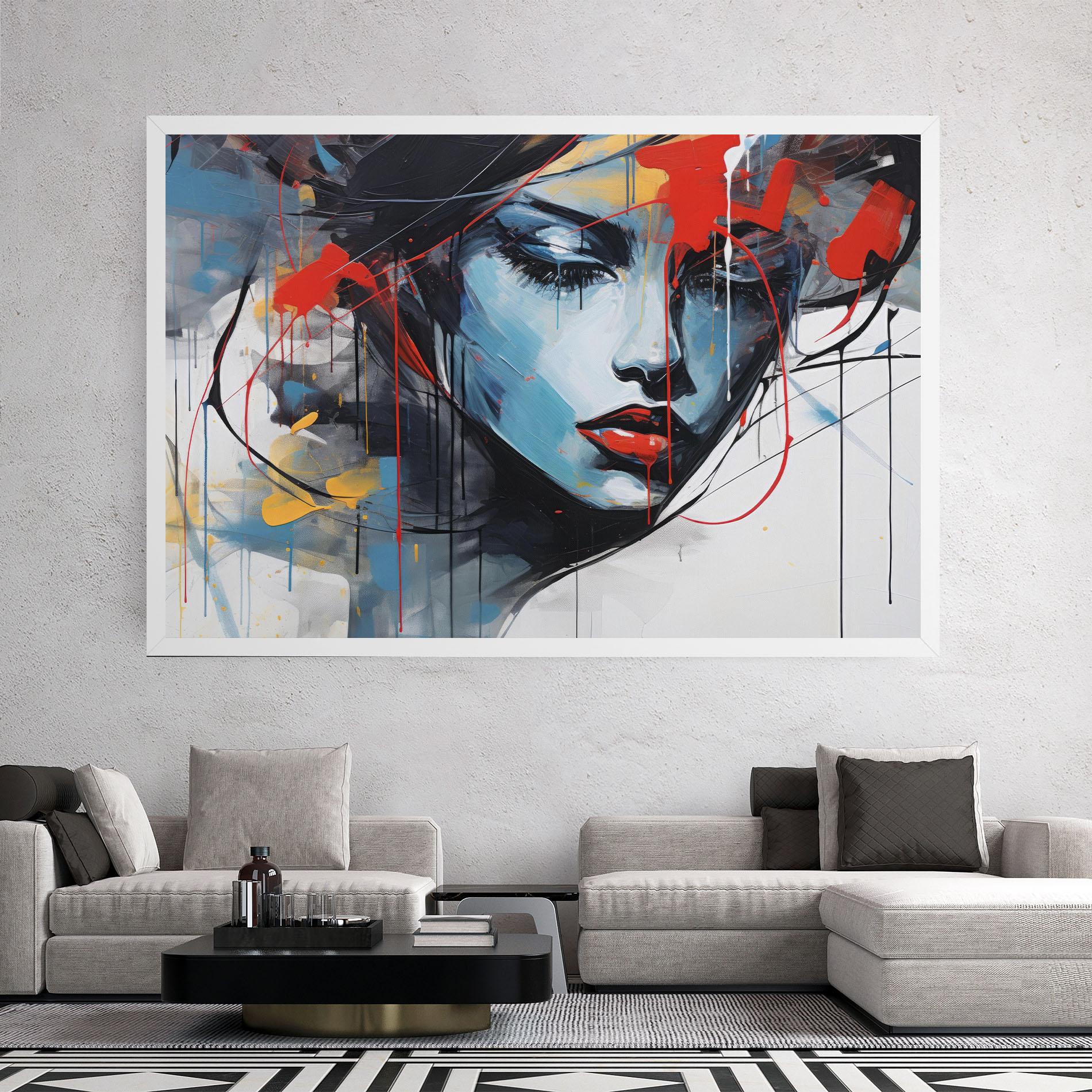 Картина на платно Edgy Woman mockup 2