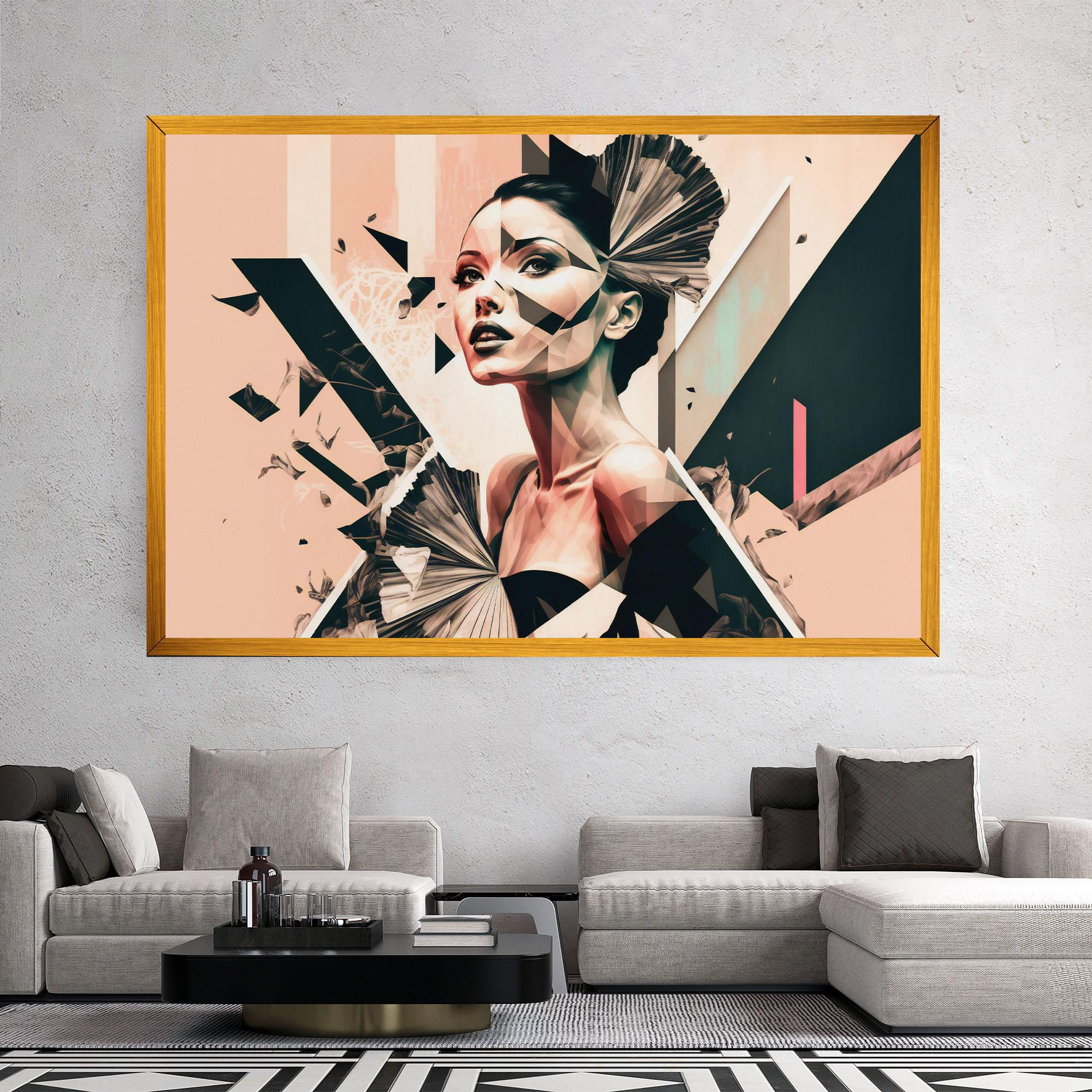 Картина на платно Fashionista Design mockup 2