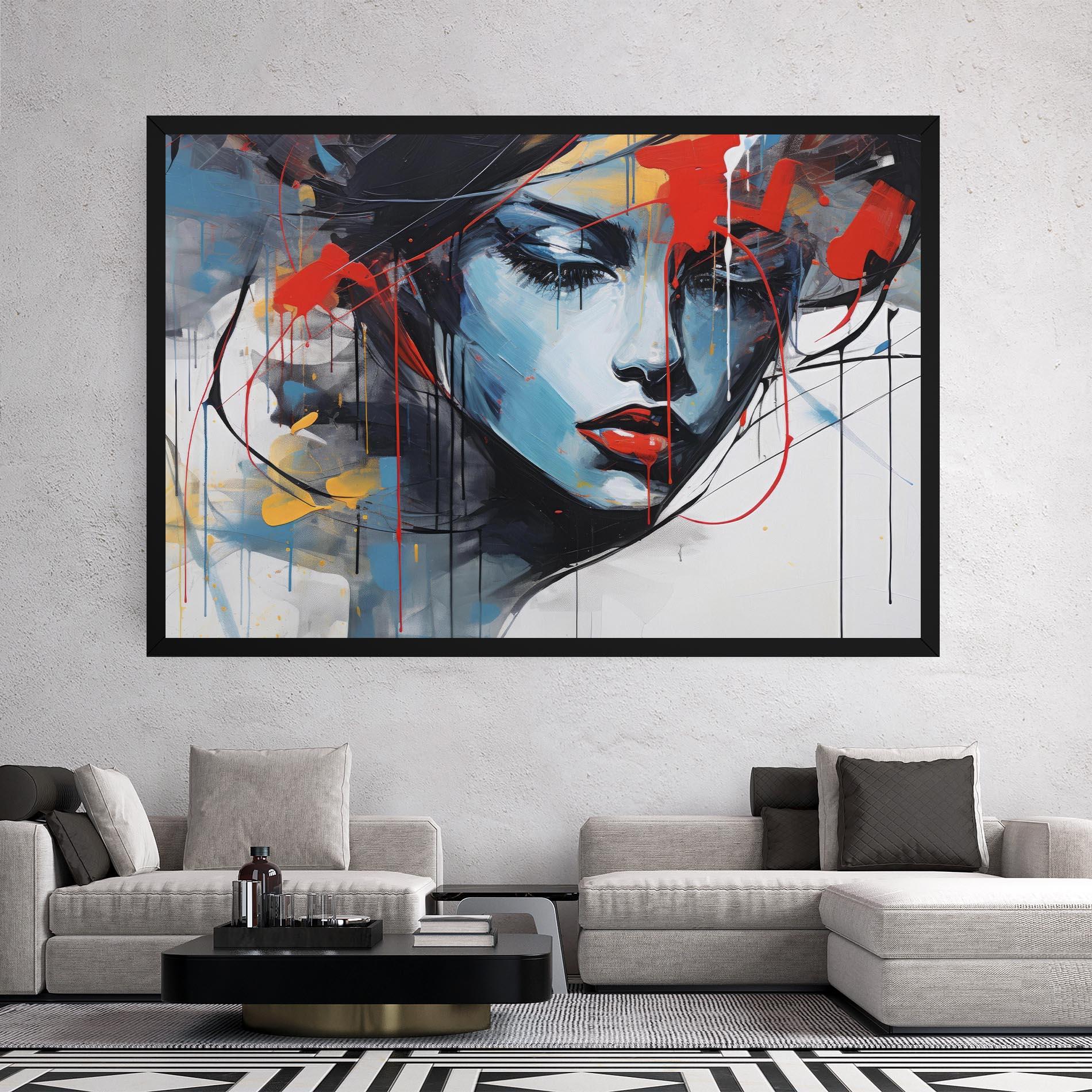 Картина на платно Edgy Woman mockup 2