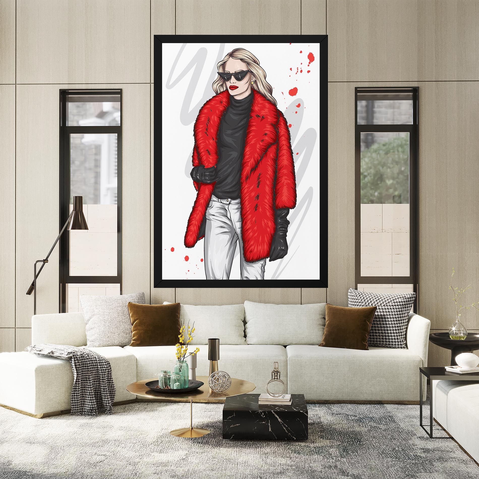 Black Blouse Woman mockup 2