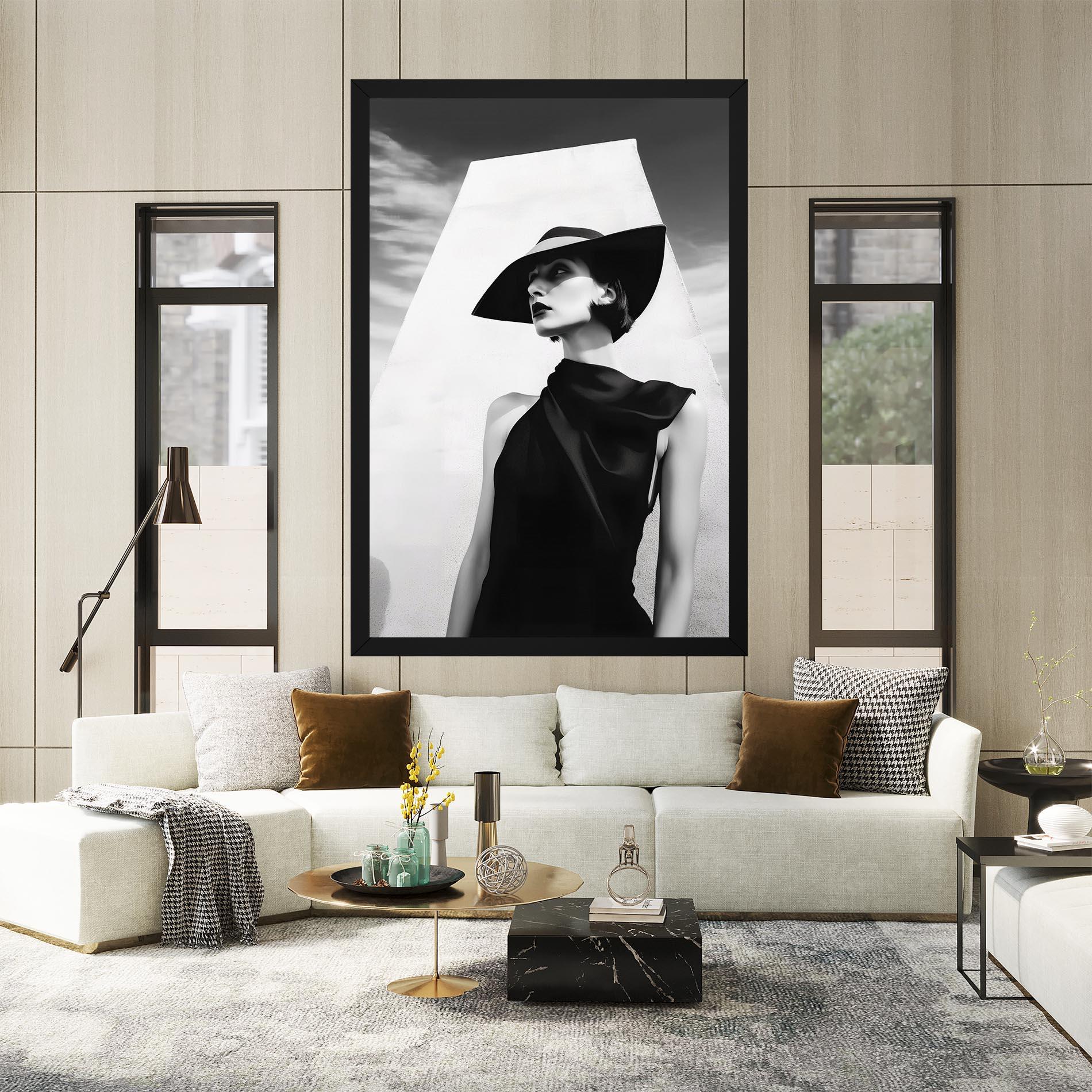 Картина на платно Modern Fashion Portrait mockup 2