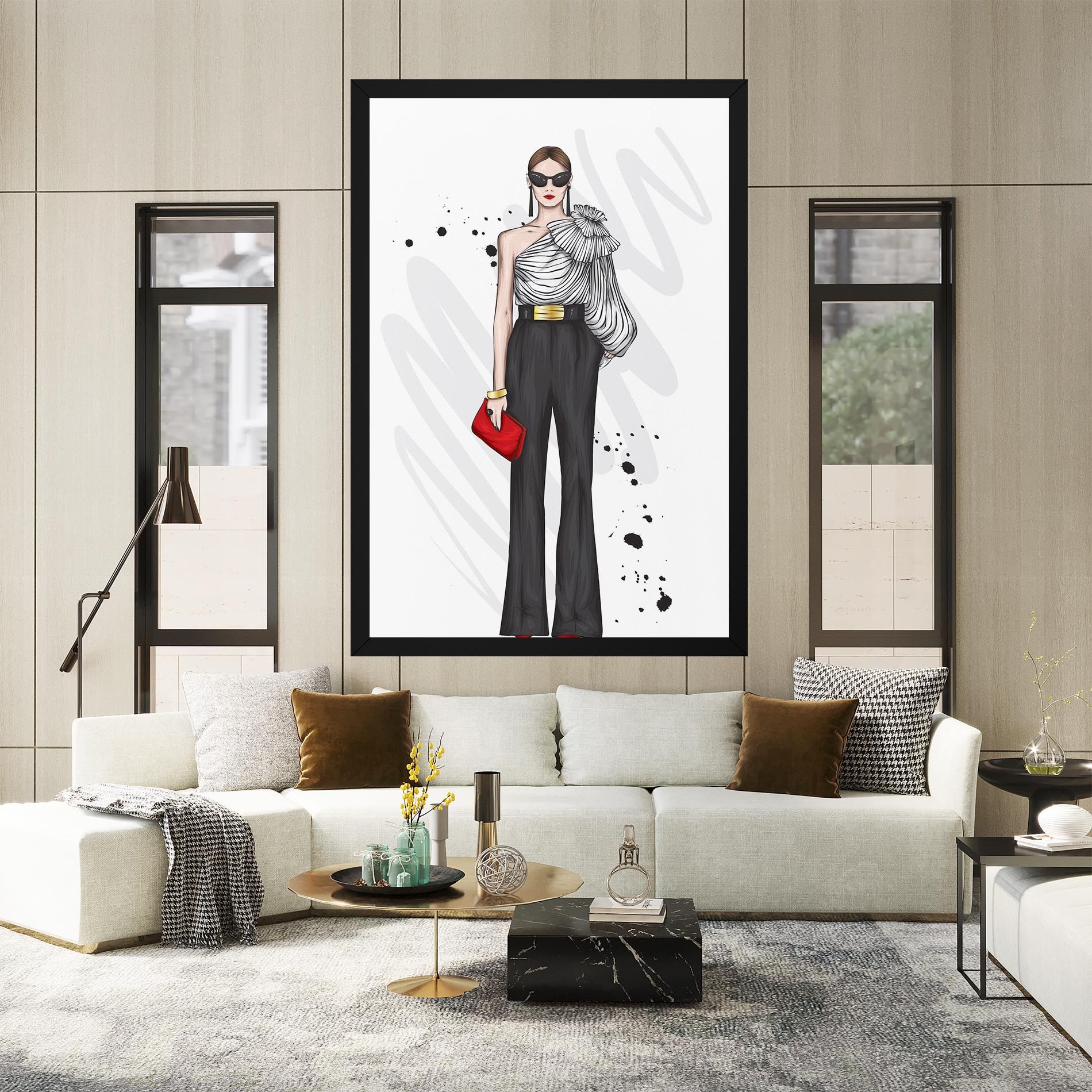 Tall Black Pants mockup 2