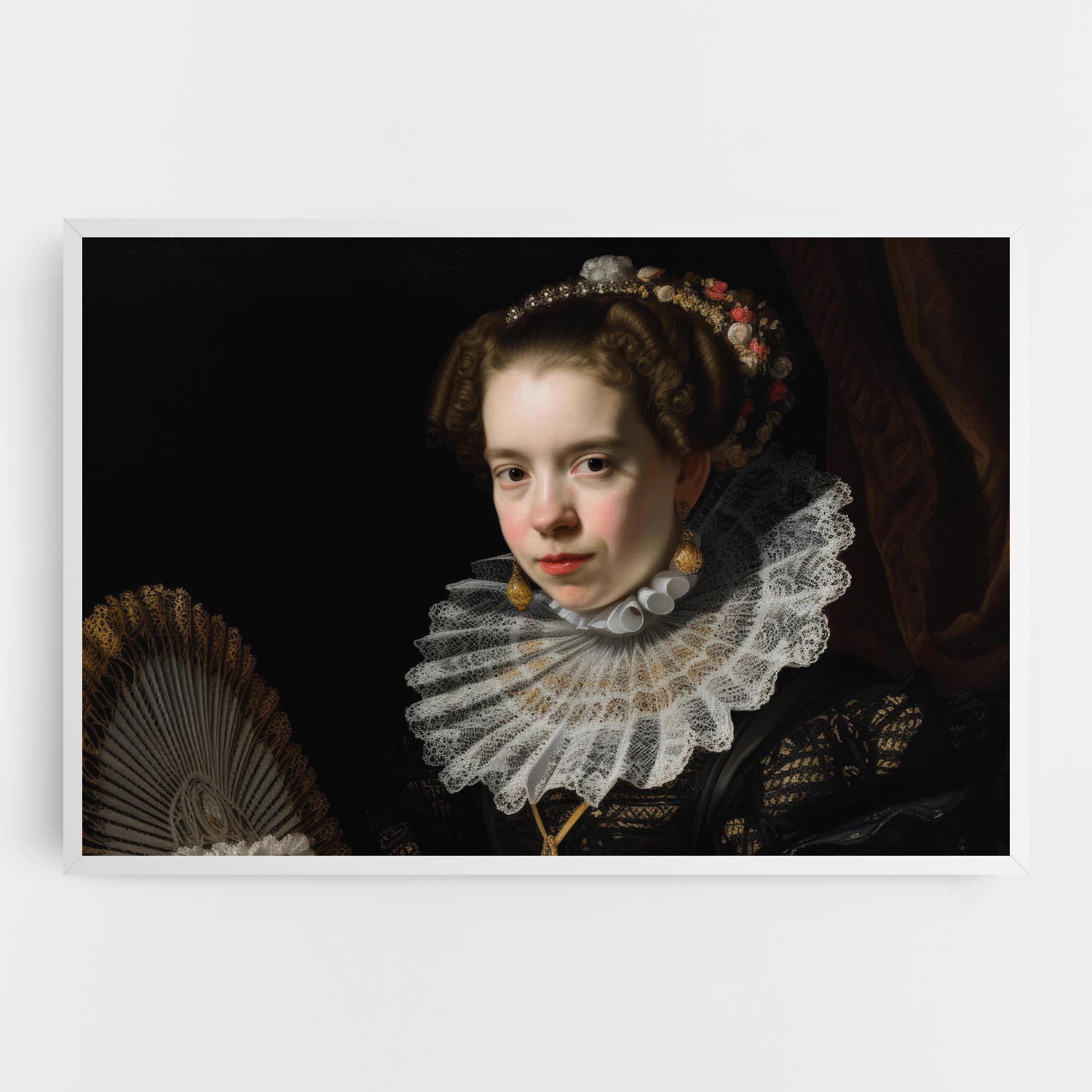 Картина на платно Baroque Lady Portrait mockup 0